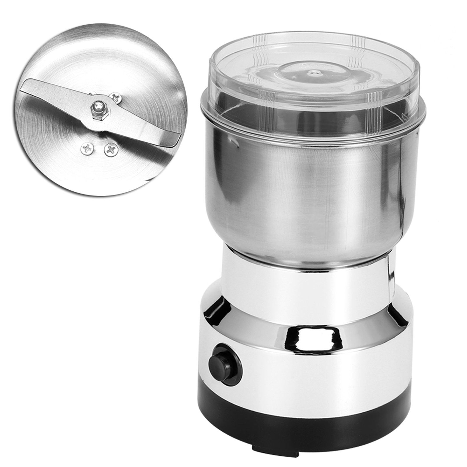 Stainless Steel Electric Spice Coffee Nut Grain Herb Grinder Crusher Mill view 6