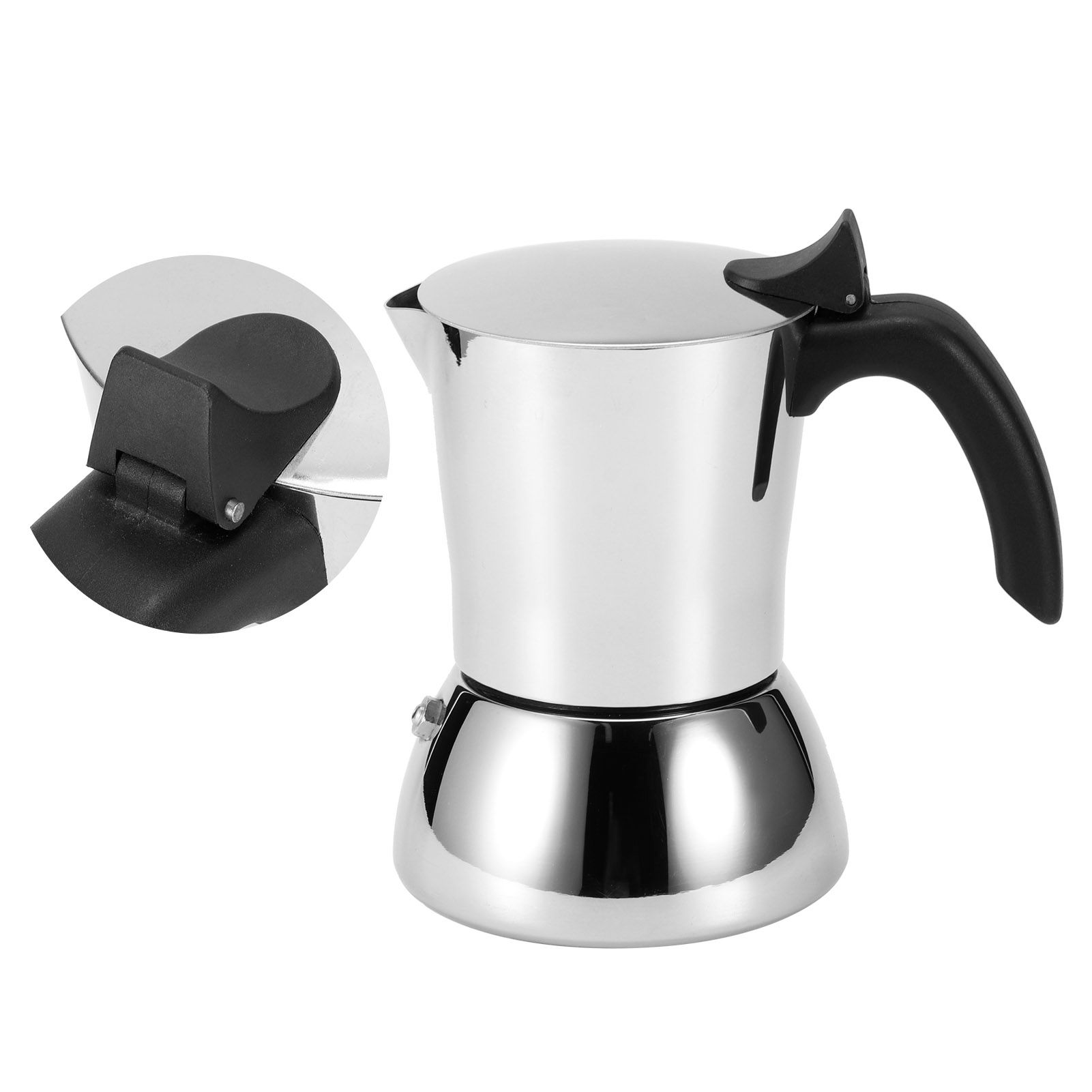 304 Stainless Steel Coffee Maker Mocha Pot Extraction Kettle for Home Coffee view 8