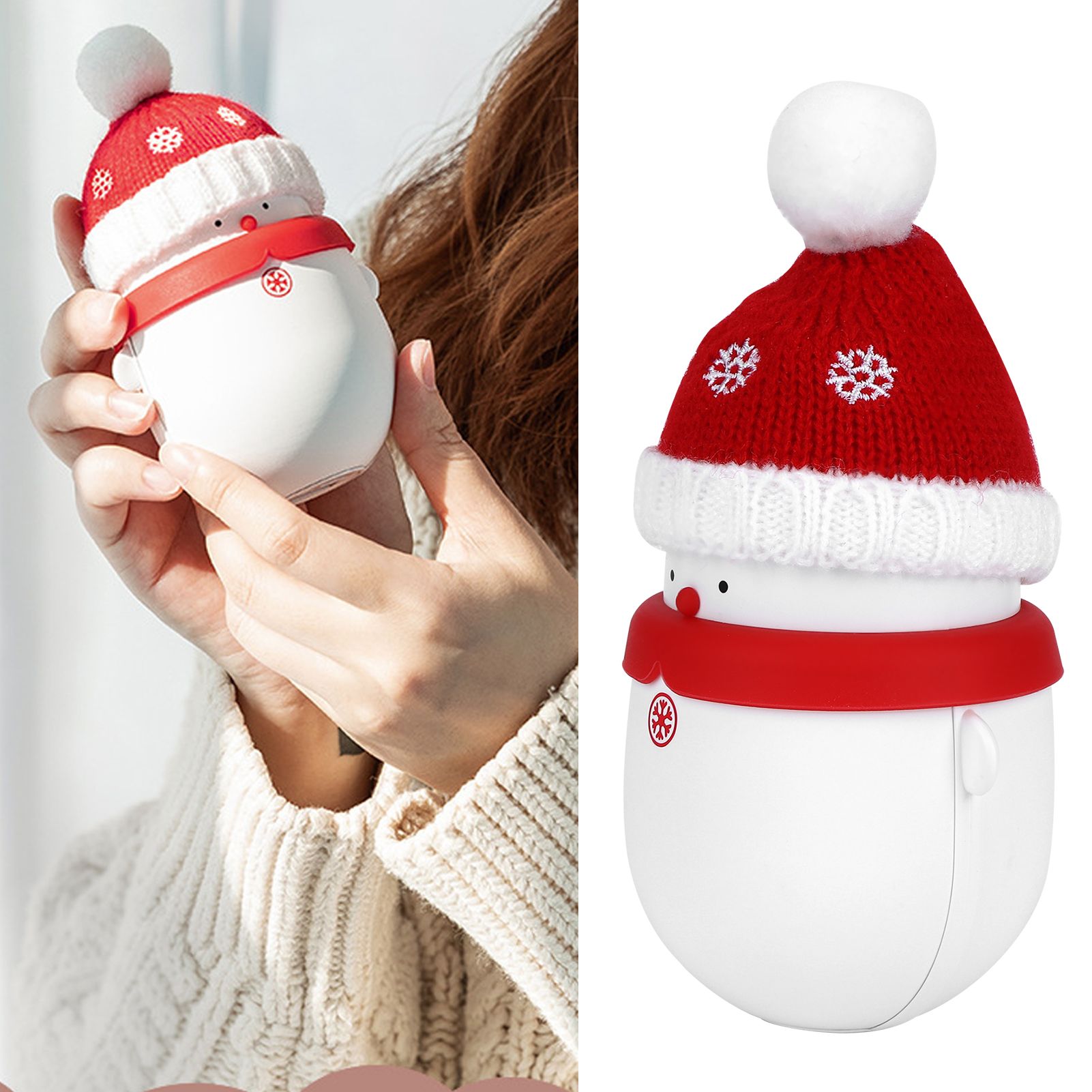 2 in 1 USB Rechargeable Hand Warmer 6000mAh Portable Power Bank Reusable Hand view 9