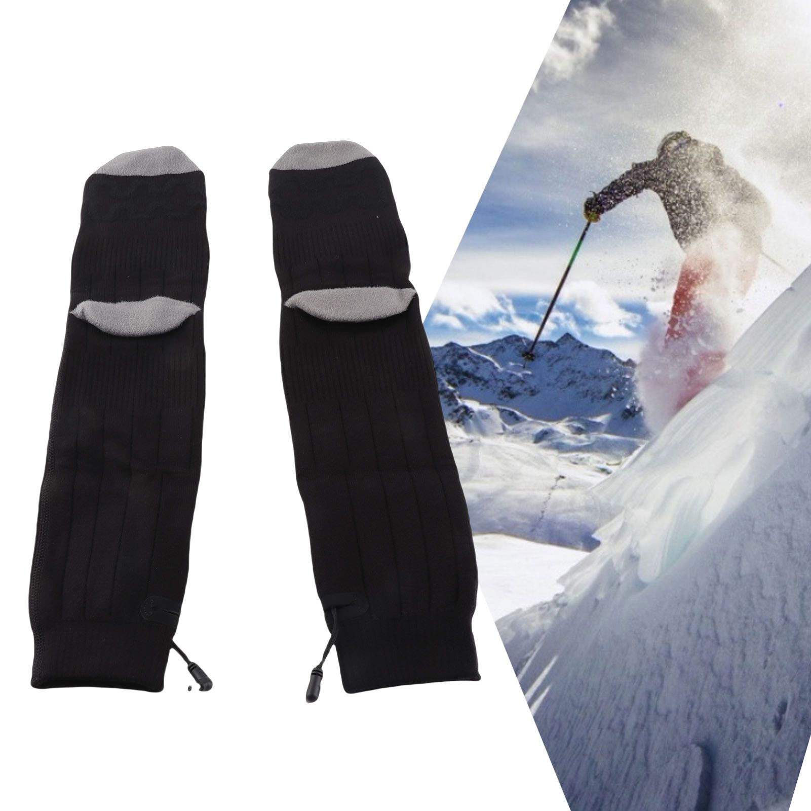 Washable Electric Double‑Sided Heated Socks USB Charging with Temperature view 11
