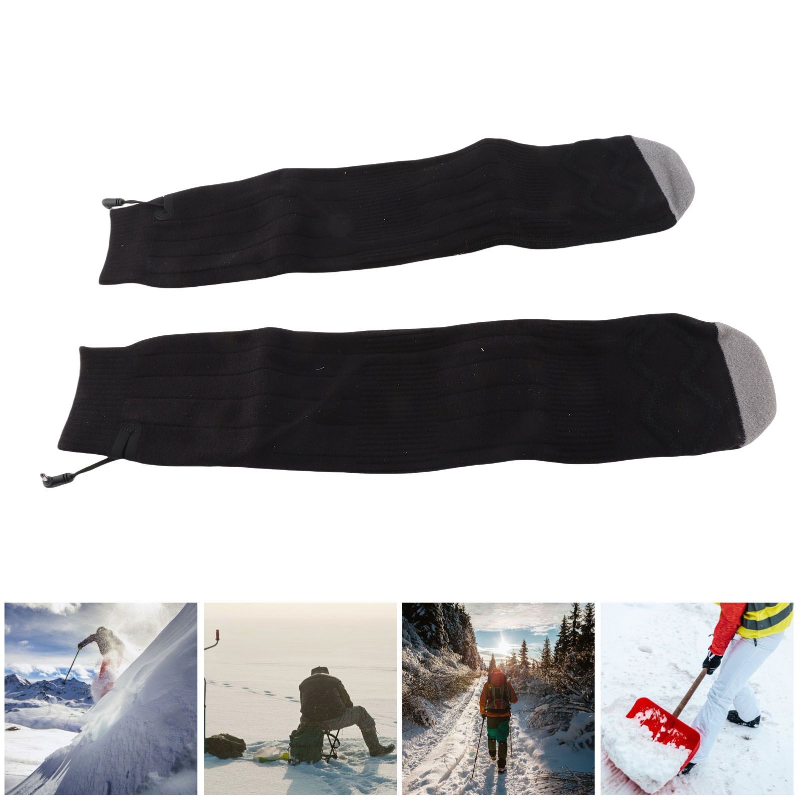 Washable Electric Double‑Sided Heated Socks USB Charging with Temperature view 12