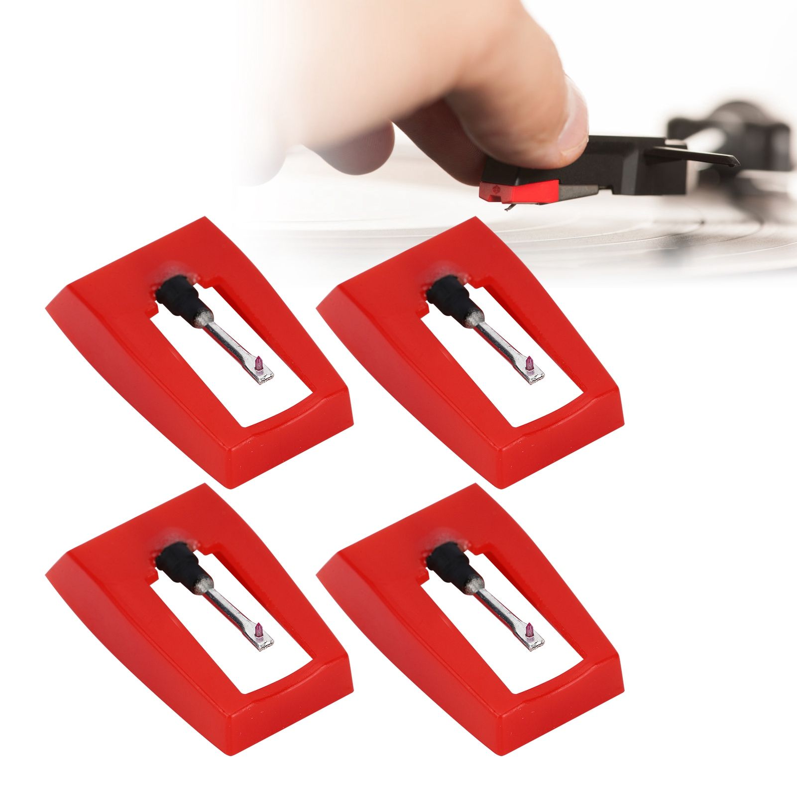 4Pcs Phonograph Stylus Electric Record Player Turntable Needle Accessory view 12