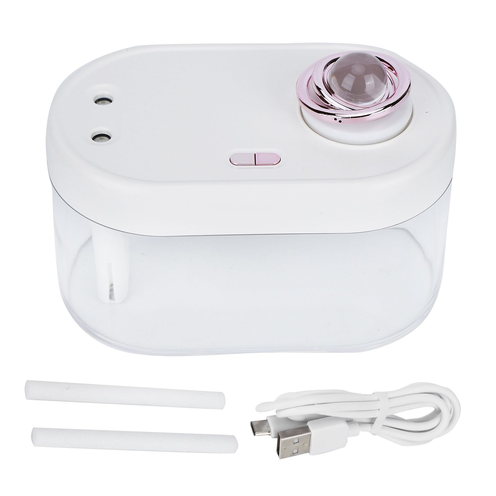 1L USB Powered Desktop Double Spraying Humidifier with Ambient Night Light for view 2