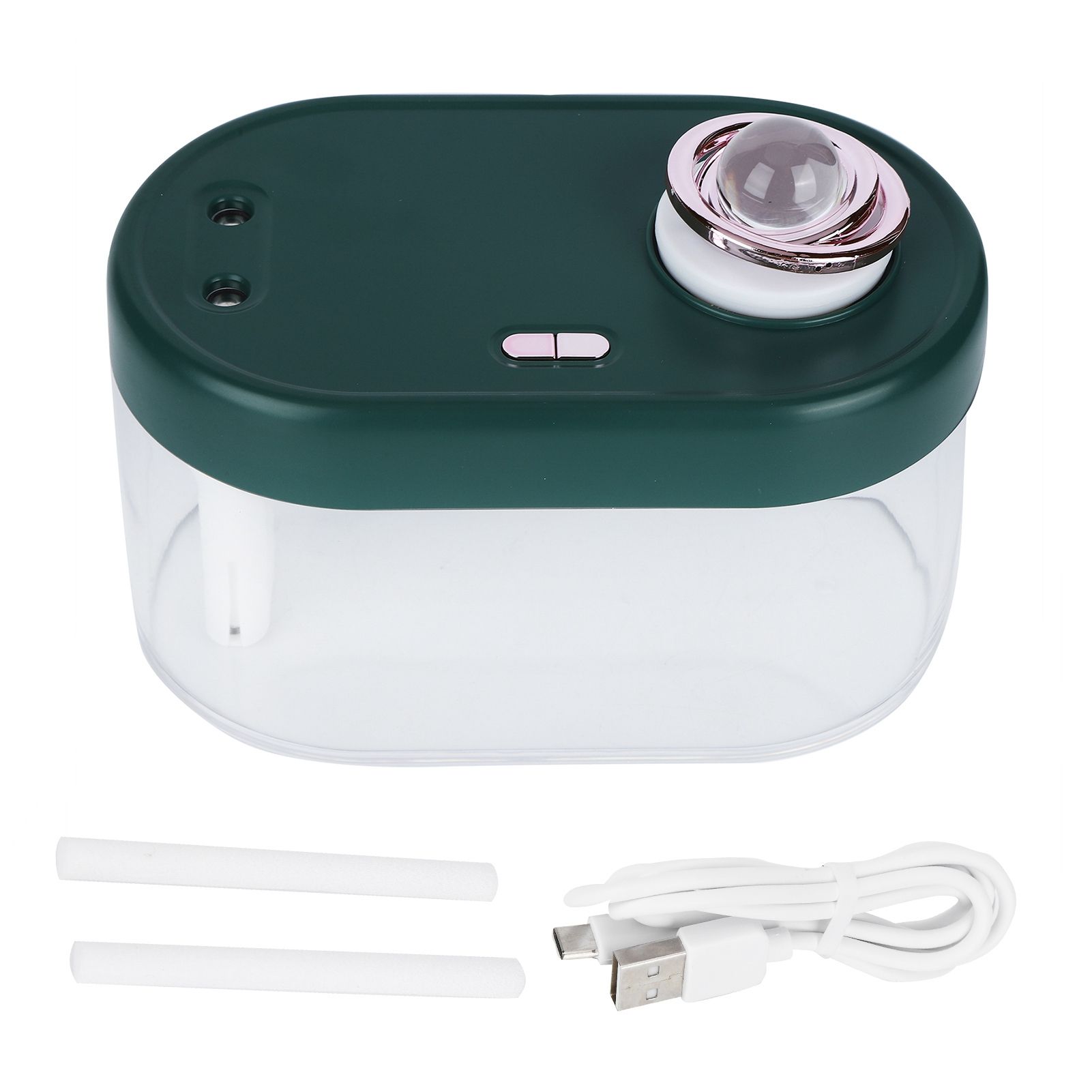 1L USB Powered Desktop Double Spraying Humidifier with Ambient Night Light for view 2