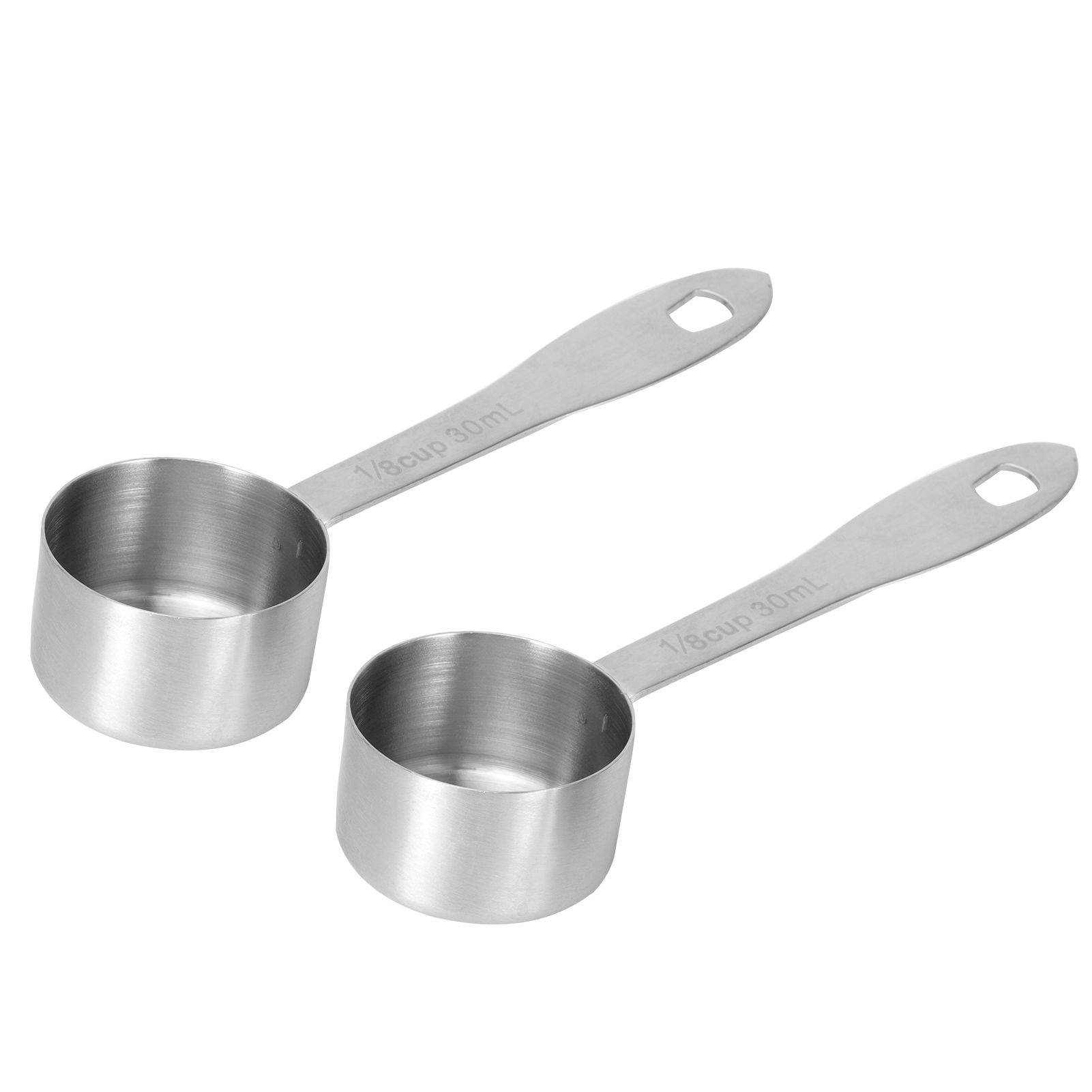 2PCS 30ml Stainless Steel Coffee Scoop Long Handled Coffee Milk Powder