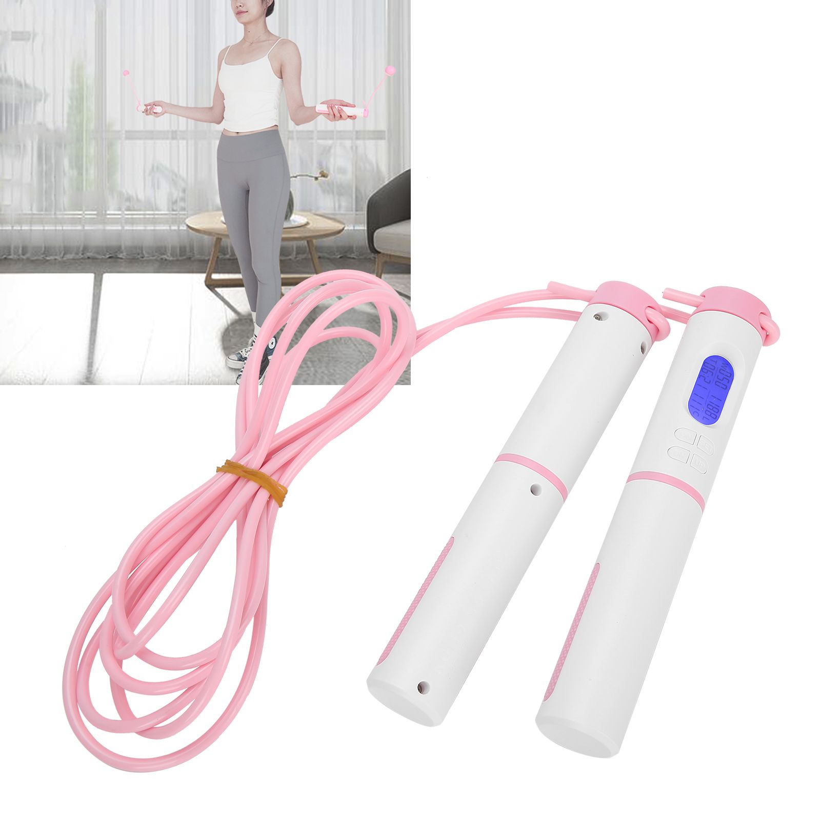 Exercise Jumping Rope Intelligent Counting Timing Cordless Skipping Rope view 9