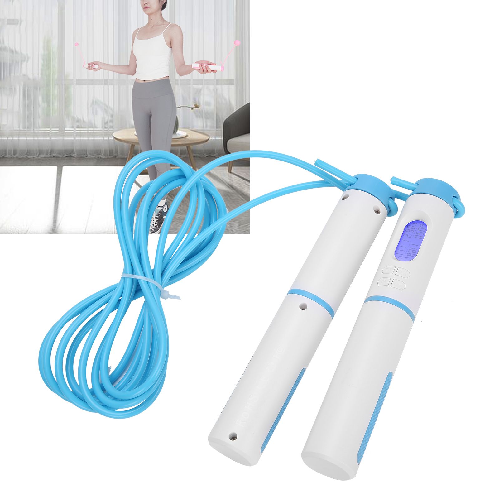 Exercise Jumping Rope Intelligent Counting Timing Cordless Skipping Rope view 9