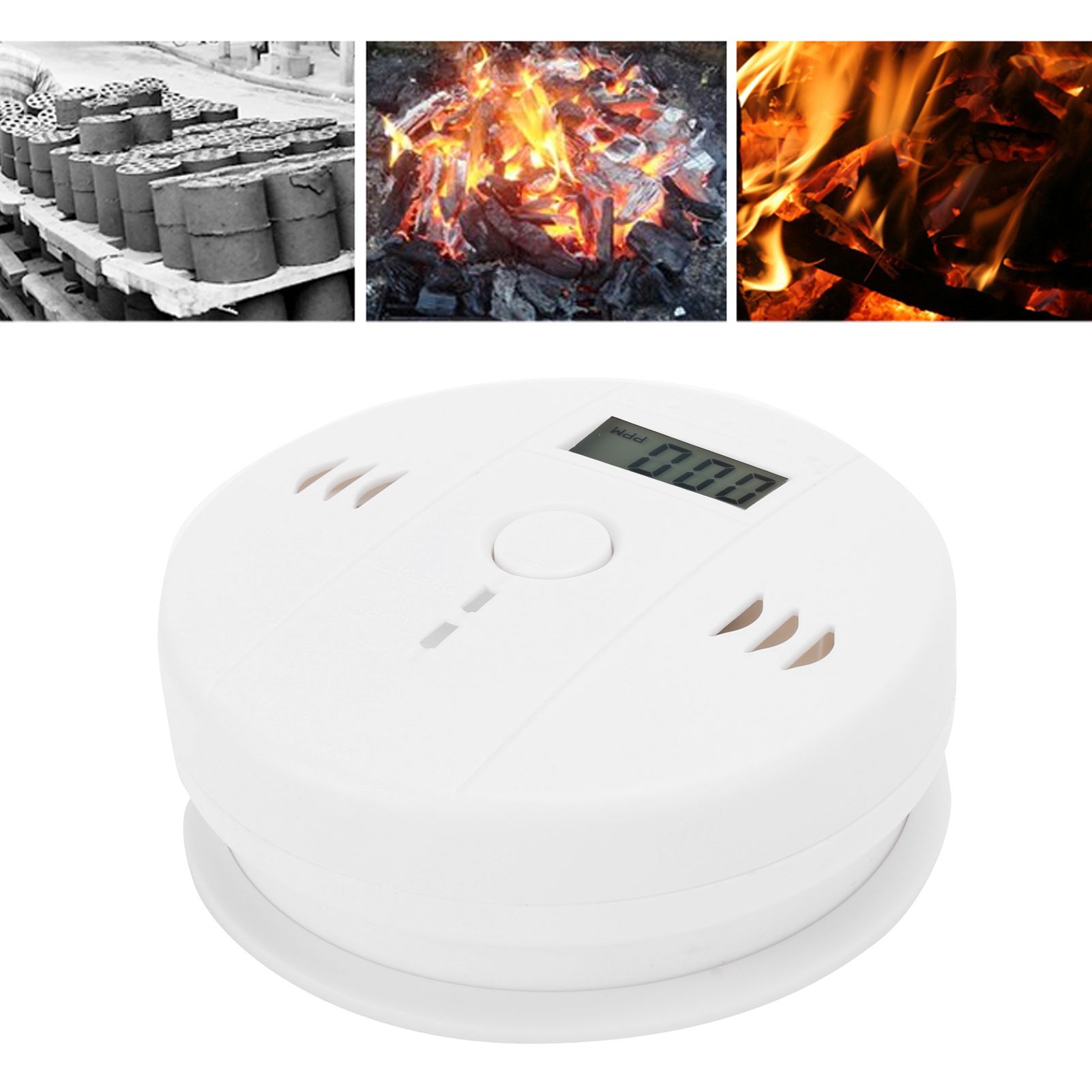 Coal Gas Detector Alarm Carbon Monoxide 85db Backlit LCD Display Home Security view 9