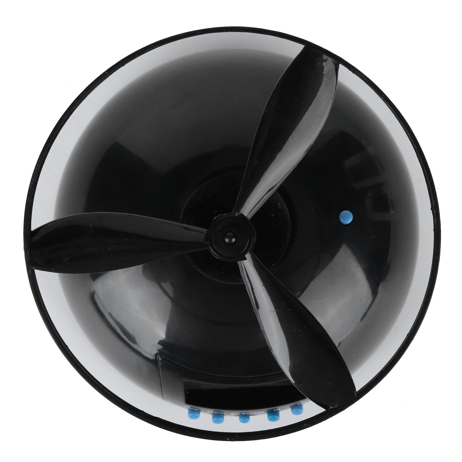 Alarm Clock Novelty Flying LCD Digital Portable Mini Round Propeller Household view 6