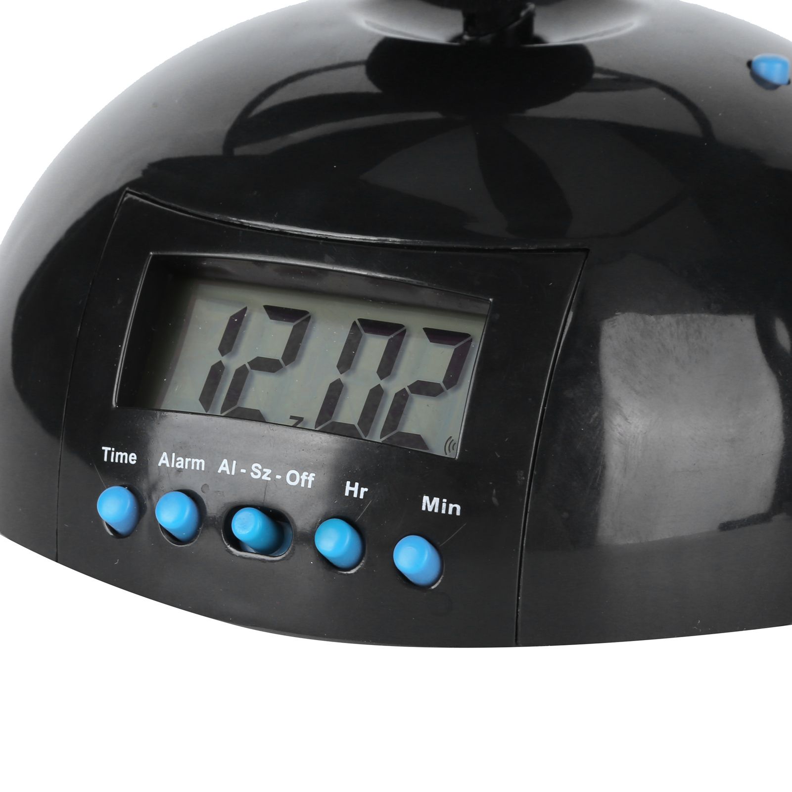 Alarm Clock Novelty Flying LCD Digital Portable Mini Round Propeller Household view 12