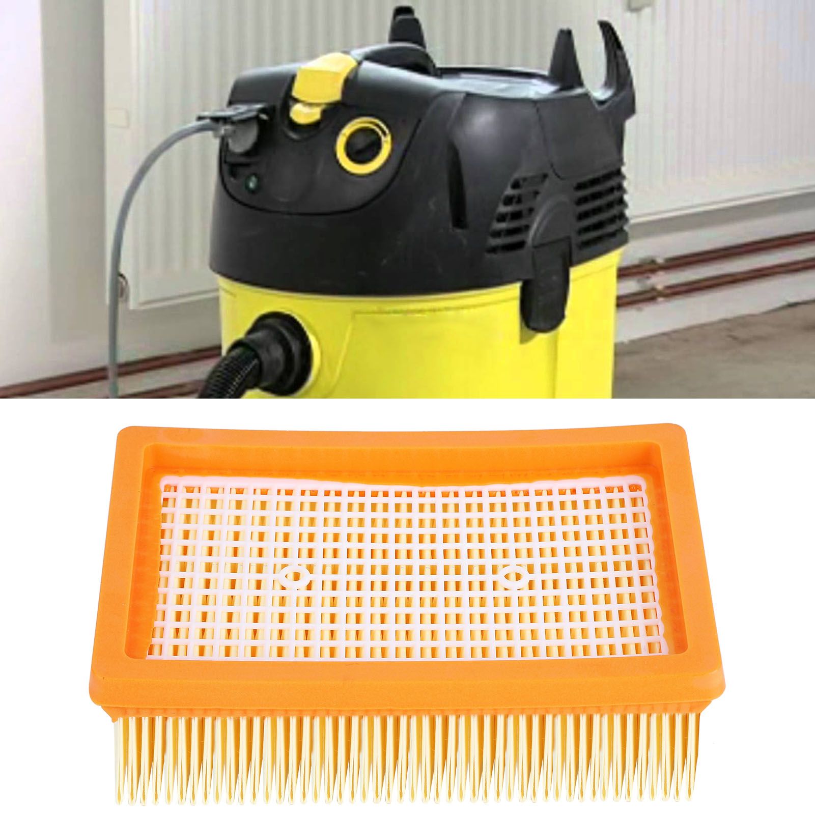 2Pcs Flat Filter Screen Replacement Vacuum Cleaner Parts for Karcher MV4 MV5 MV6 view 9