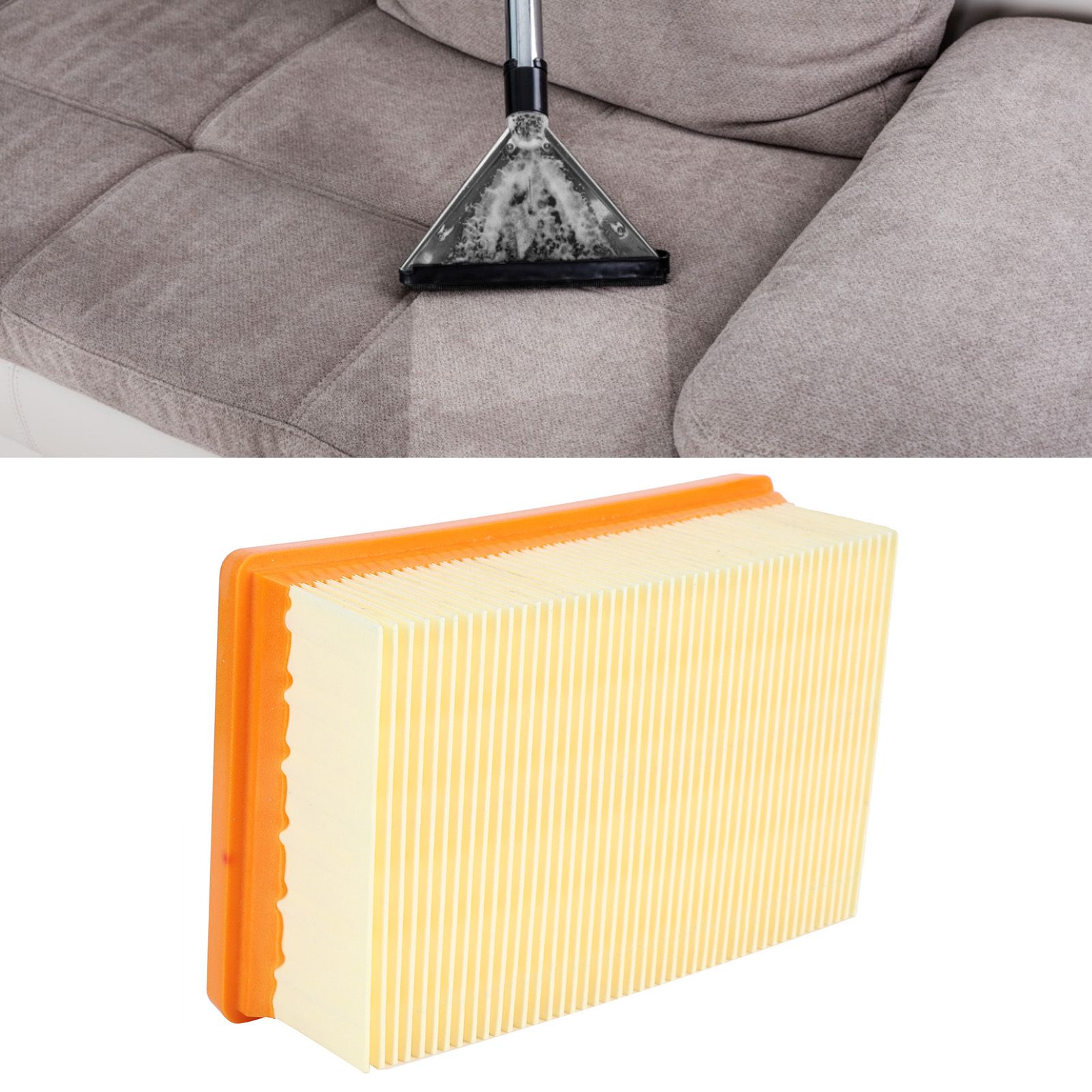 2Pcs Flat Filter Screen Replacement Vacuum Cleaner Parts for Karcher MV4 MV5 MV6 view 10