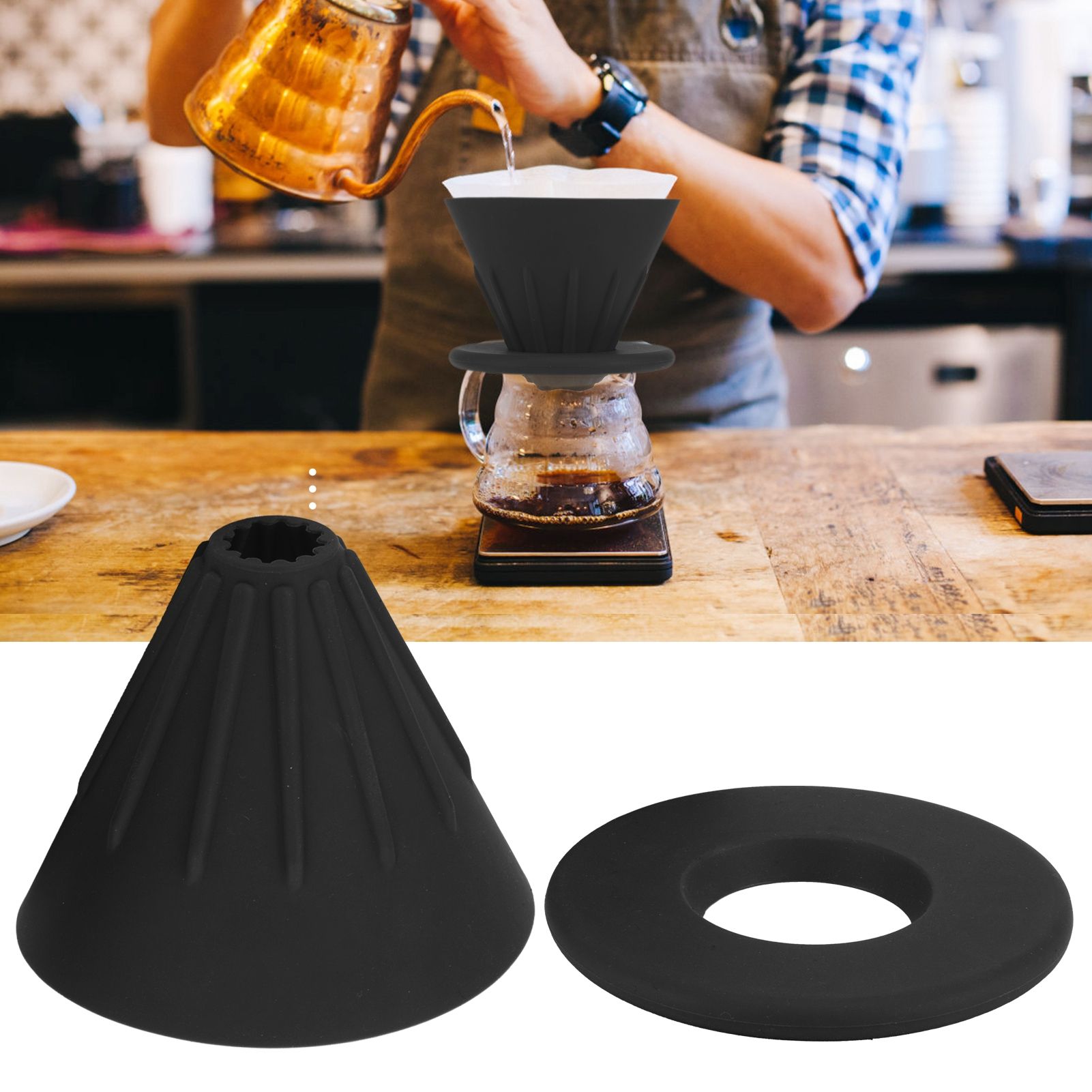 Reusable Silicon Resin Coffee Filter Strainer Dripper Coffee Machine Accessory view 10