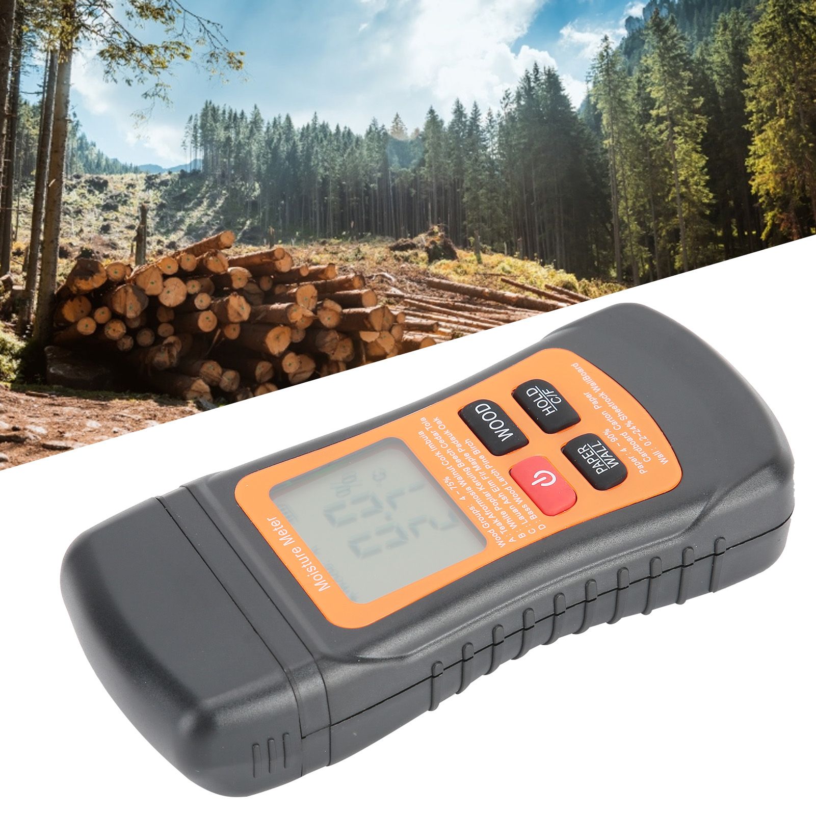 2in 1 Dual Pins Digital Wood Moisture Meter Humidity Tester Timber Damp Detector view 9