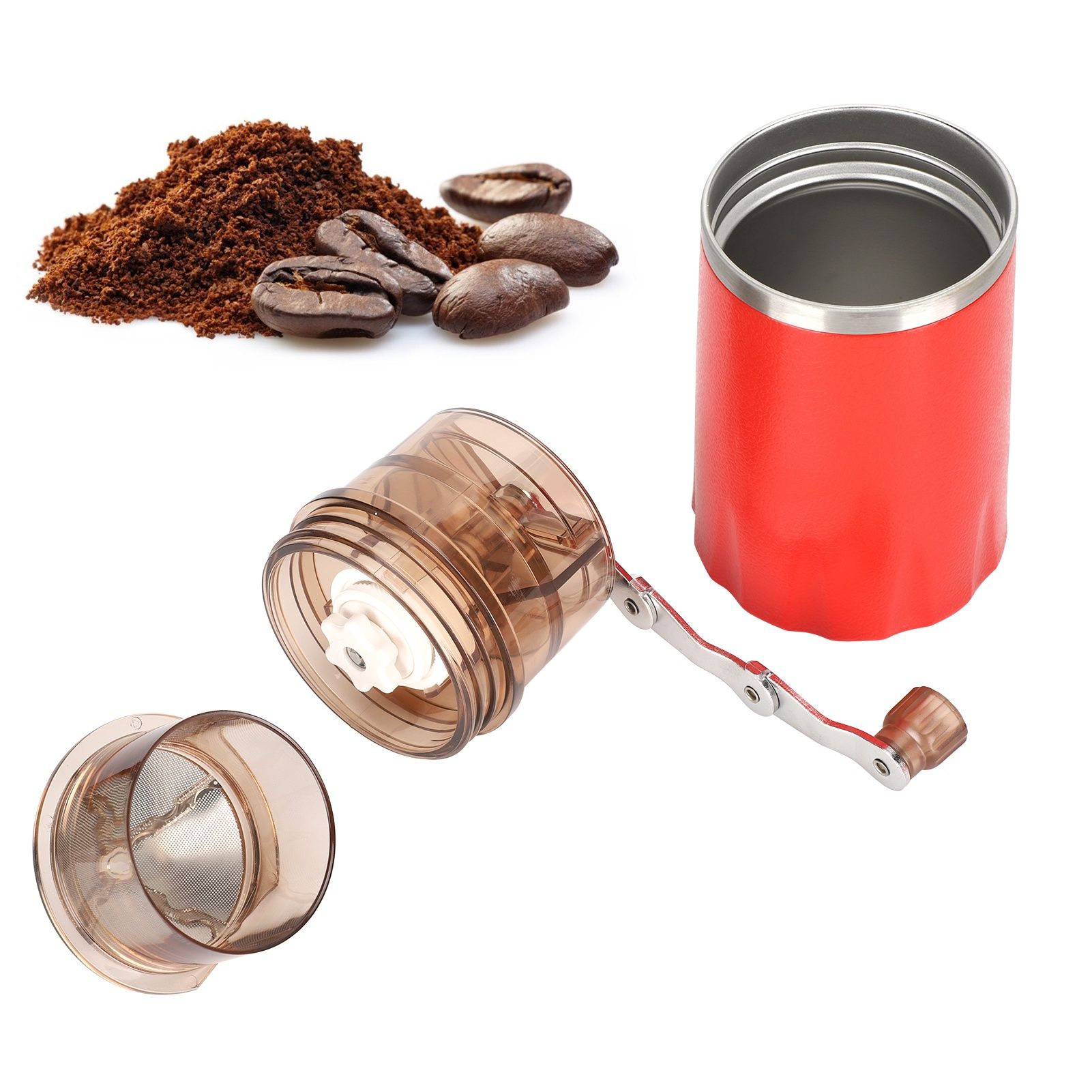 4 in 1 Multifunctional Coffee Maker Coffee Grinding Cup Manual Bean Grinder view 10