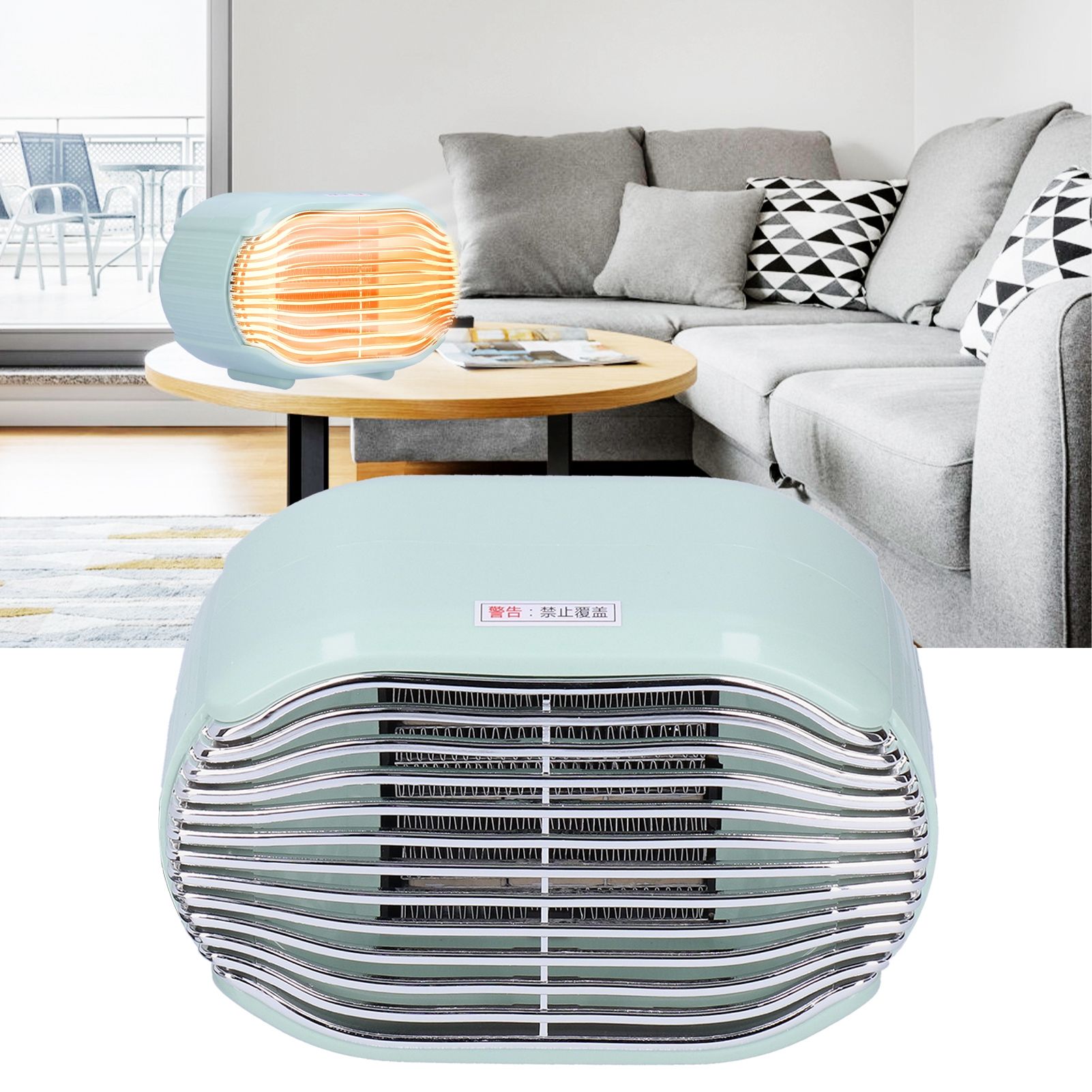 800W Winter Office Mini Electric Desktop Heating Fast Energysaving Fan Heater view 9