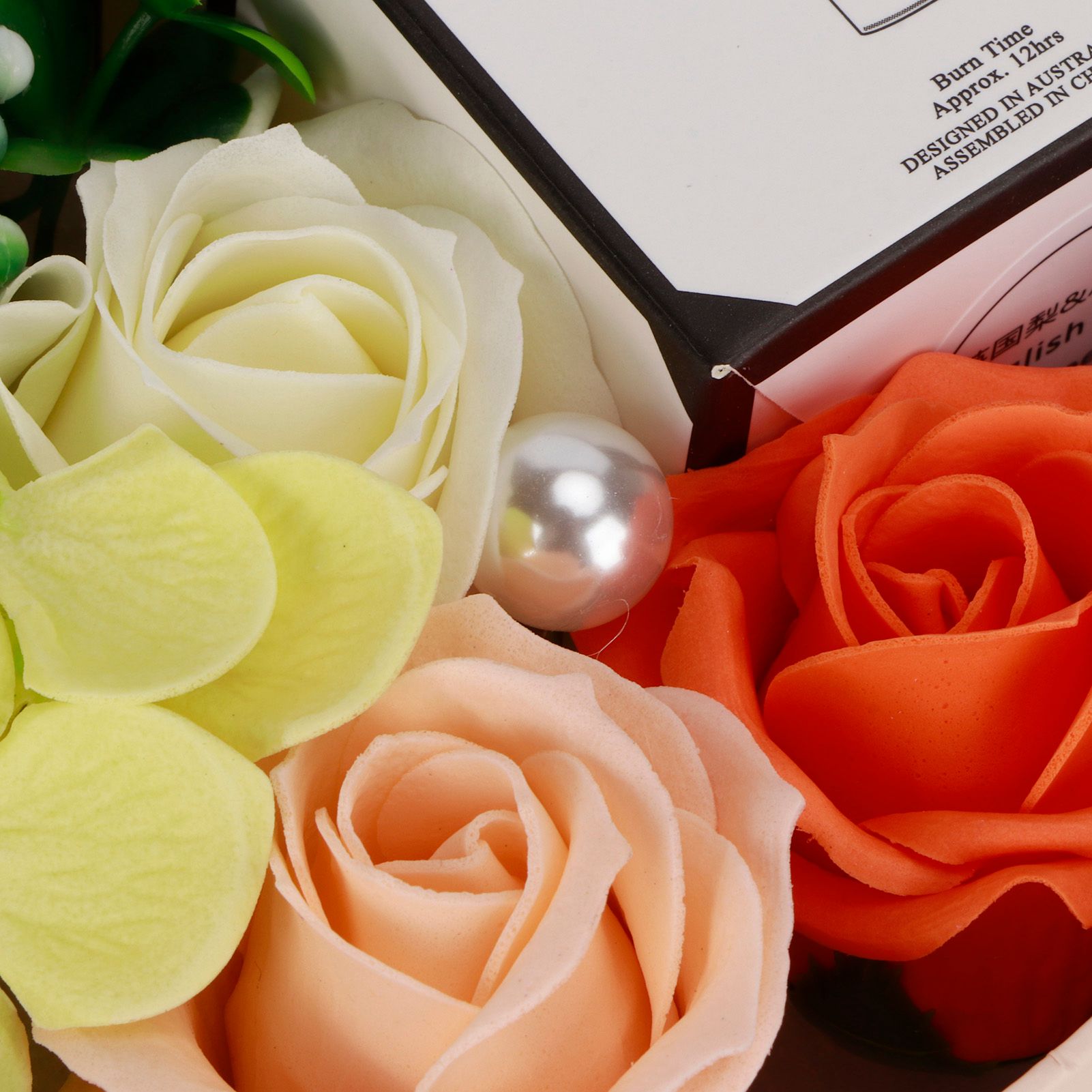 Rose Soap Flower Artificial Flower Bath Petal Box Scented Candle Wedding view 11