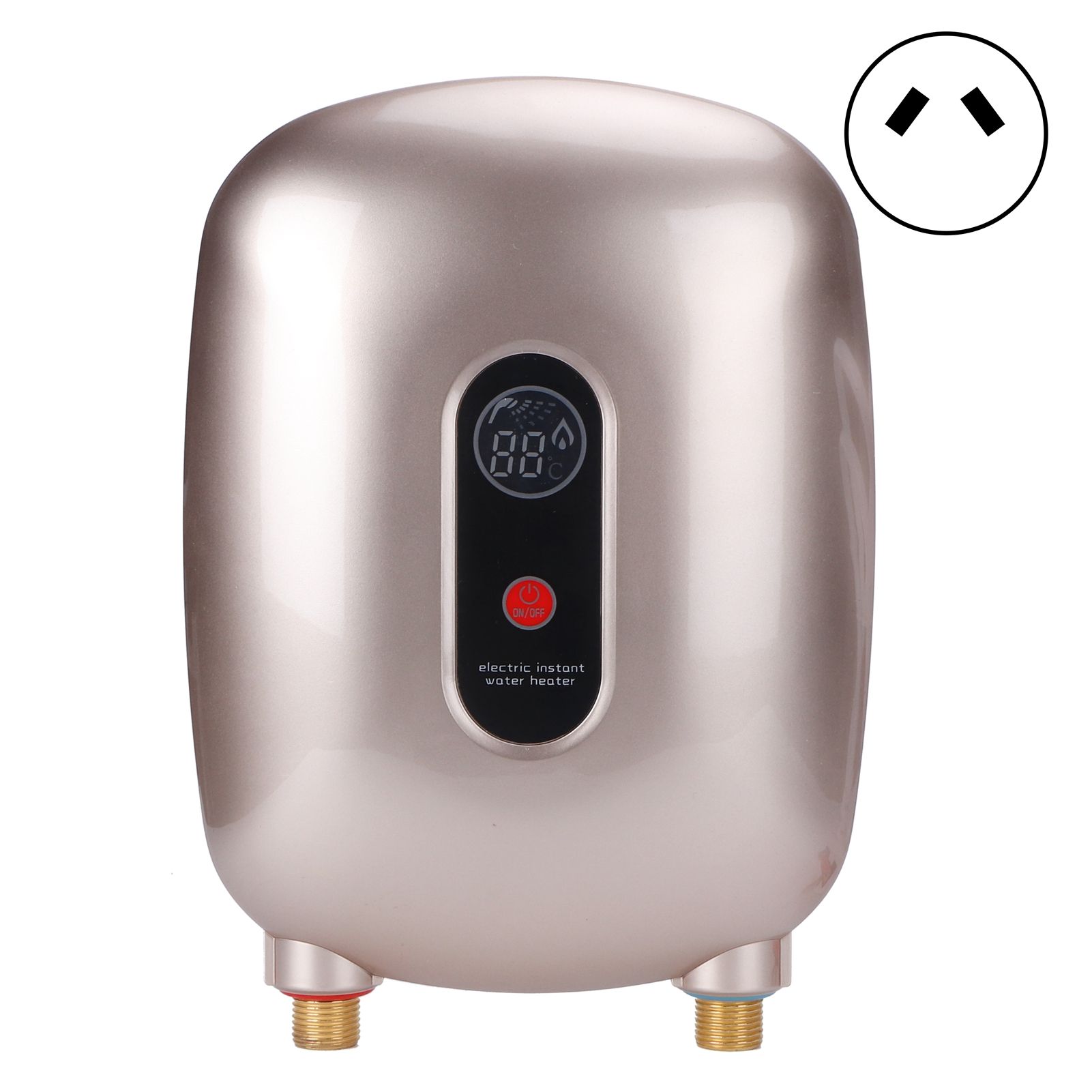 Electric Hot Water Heater Instant Water Heating Tankless Heater Temperature view 2