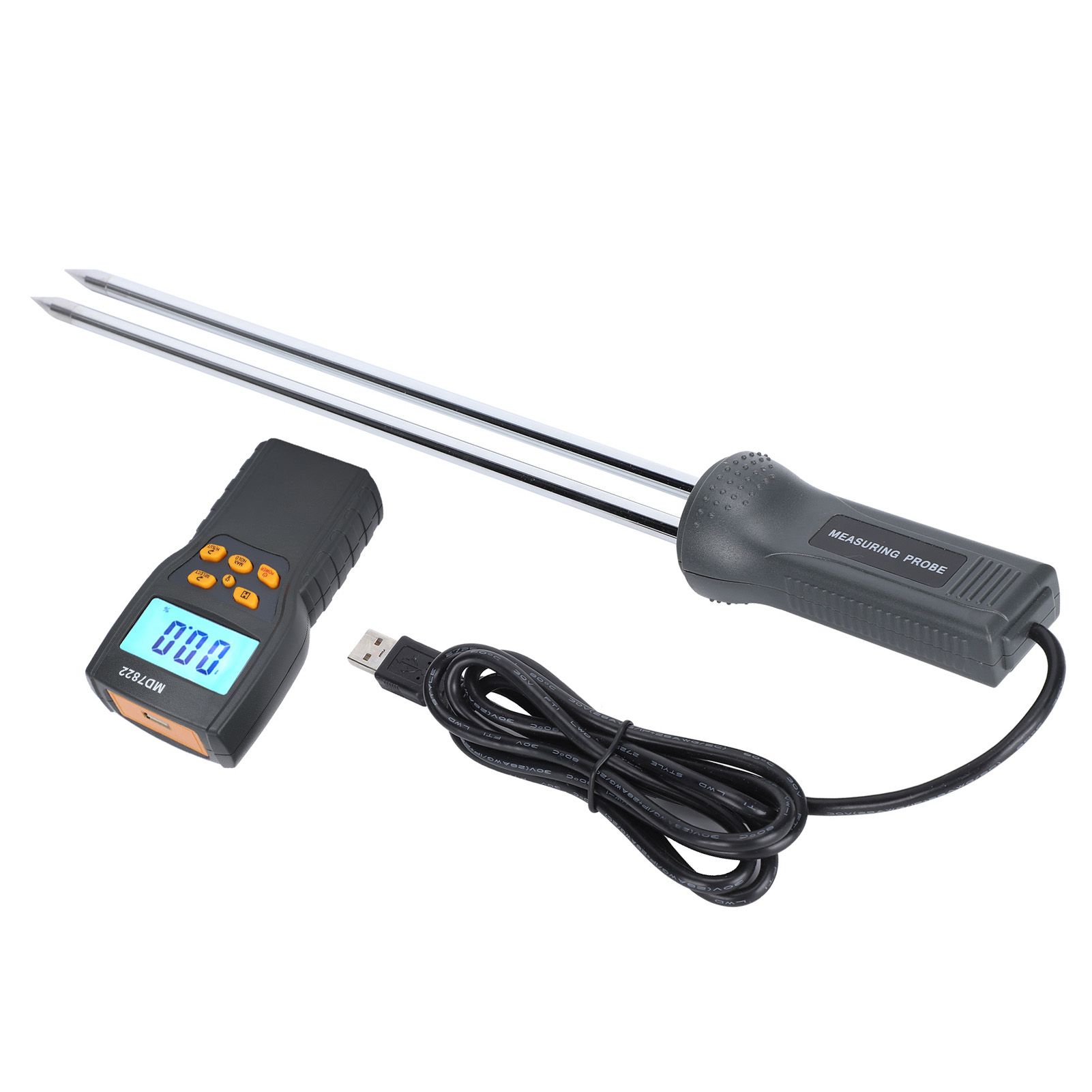 Moisture Meter with Long Probe Digital Grain Wheat Rice Corn Moisture view 4