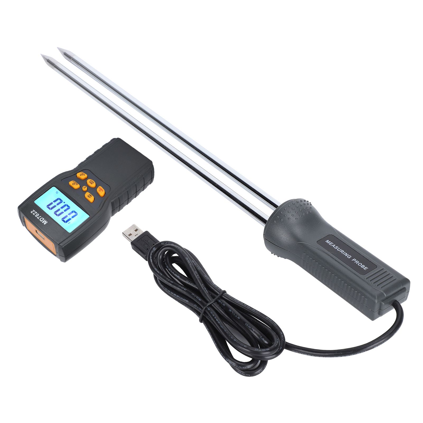 Moisture Meter with Long Probe Digital Grain Wheat Rice Corn Moisture view 6