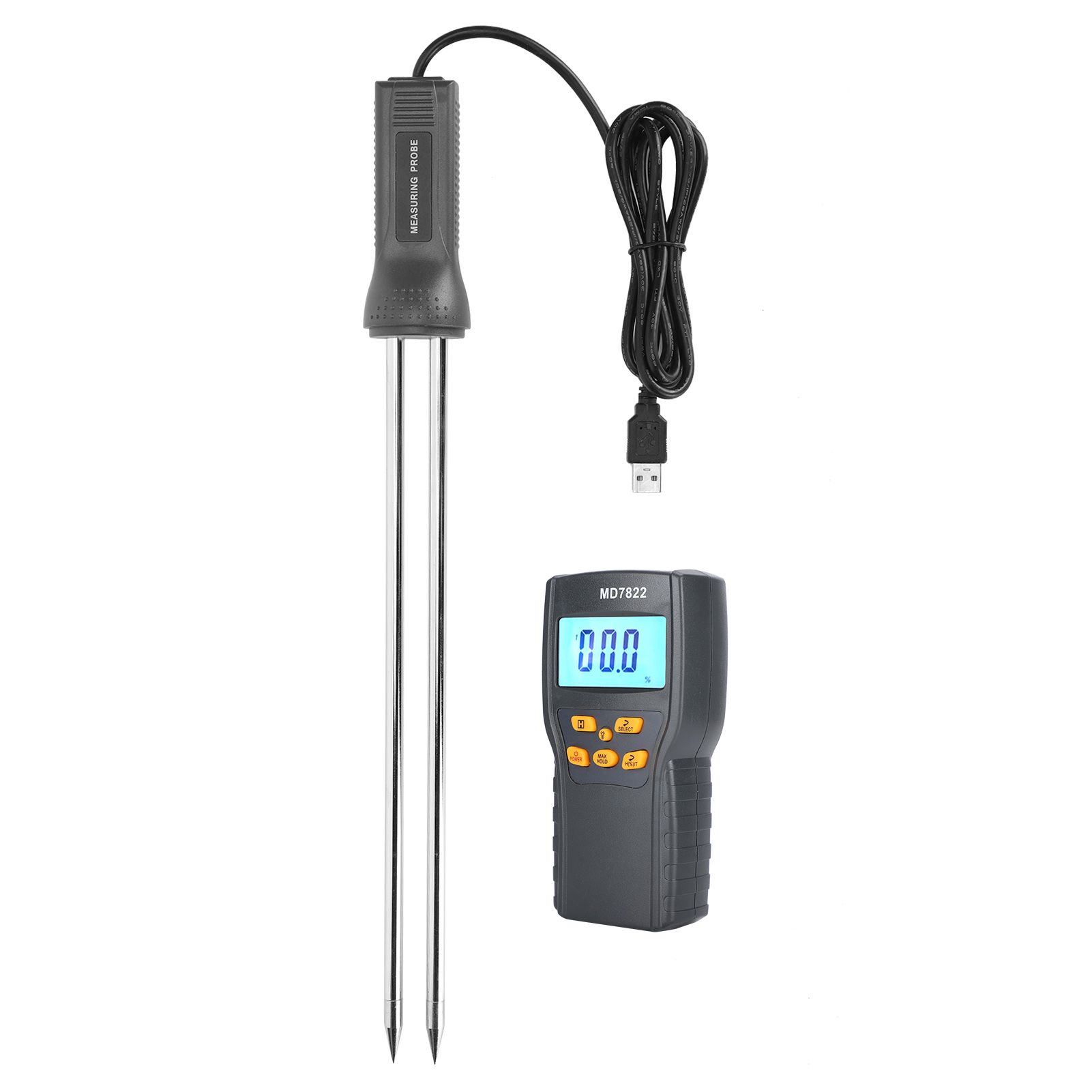 Moisture Meter with Long Probe Digital Grain Wheat Rice Corn Moisture view 9