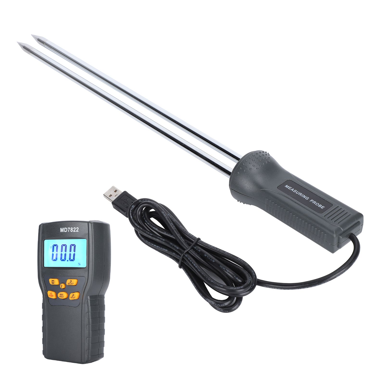 Moisture Meter with Long Probe Digital Grain Wheat Rice Corn Moisture view 10