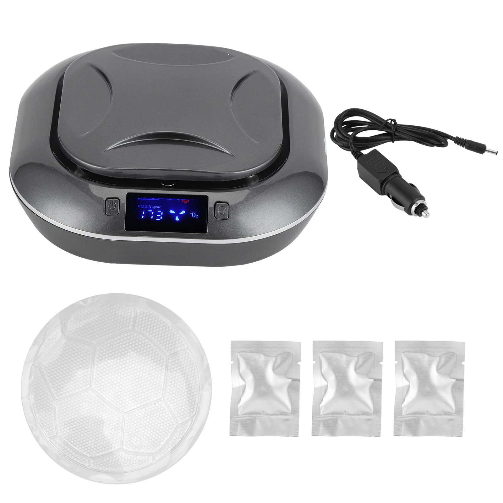 Intelligent Indoor Air Purifier Car Anion Purifier with Cigarette Lighter view 2
