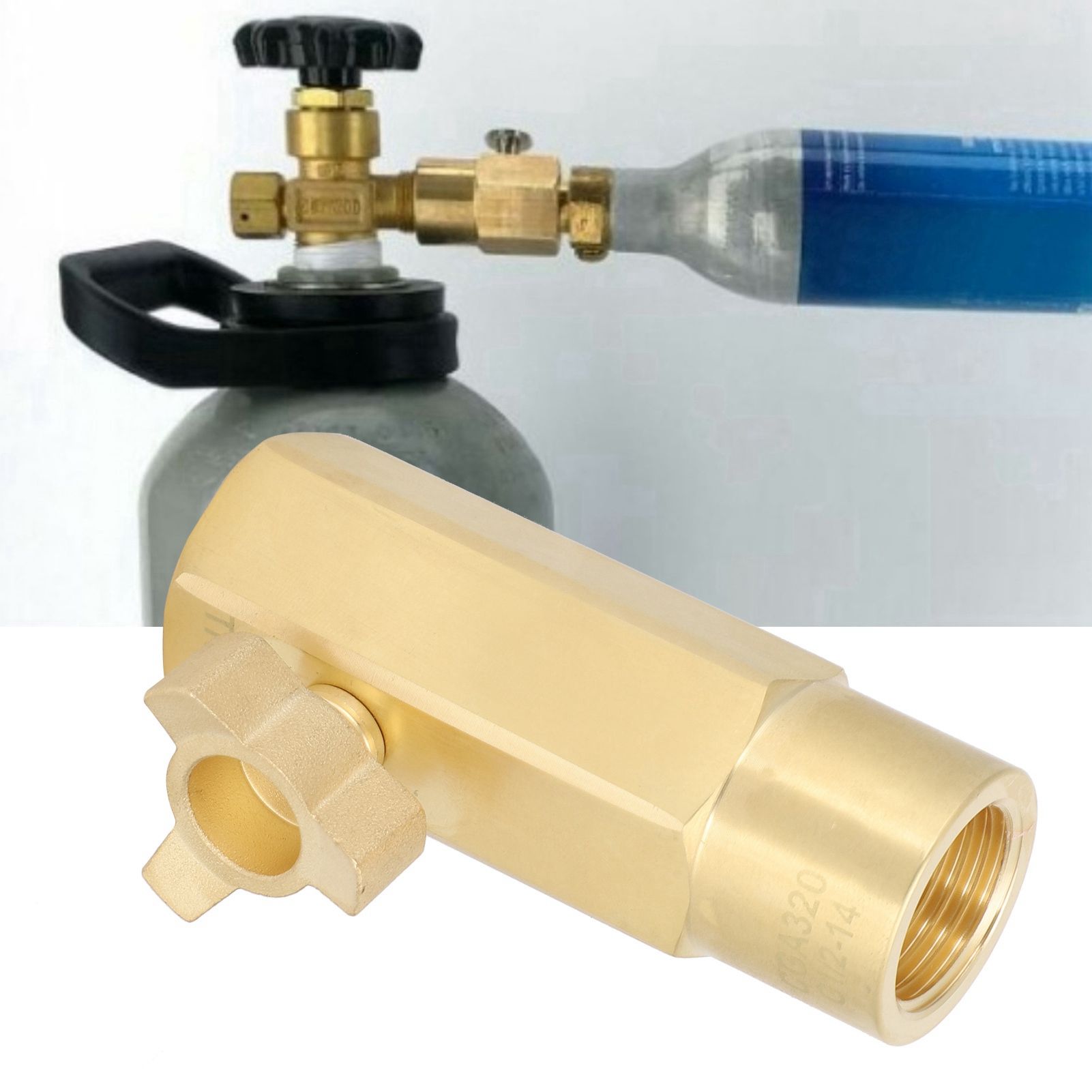 CGA320 Triangular CO2 Filling Adapter Tank Cylinder Refill Connector Kit for view 10