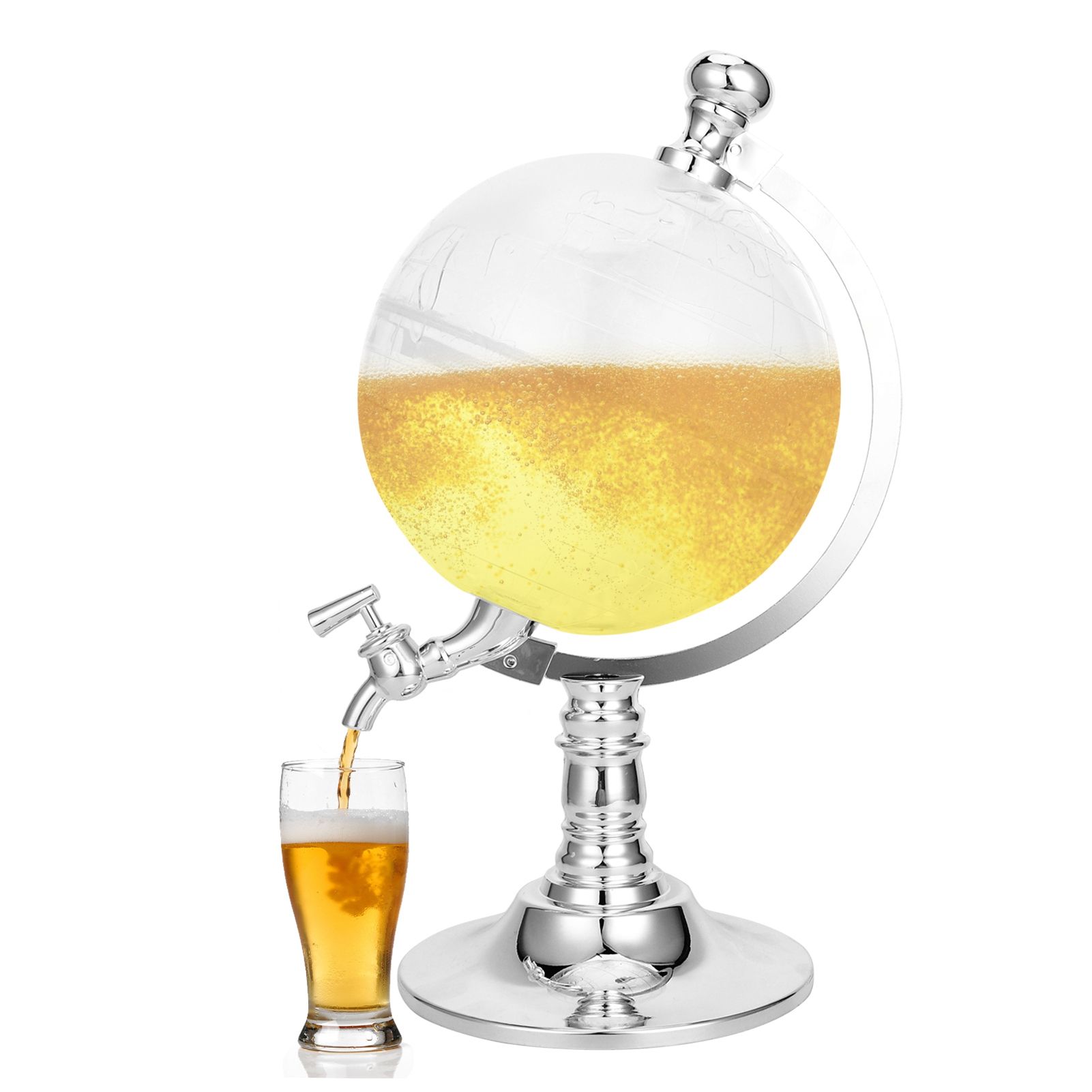 3.5L Draft Beer Dispenser Earth Shaped Liquor Beverage Pourer for Bar Club view 9