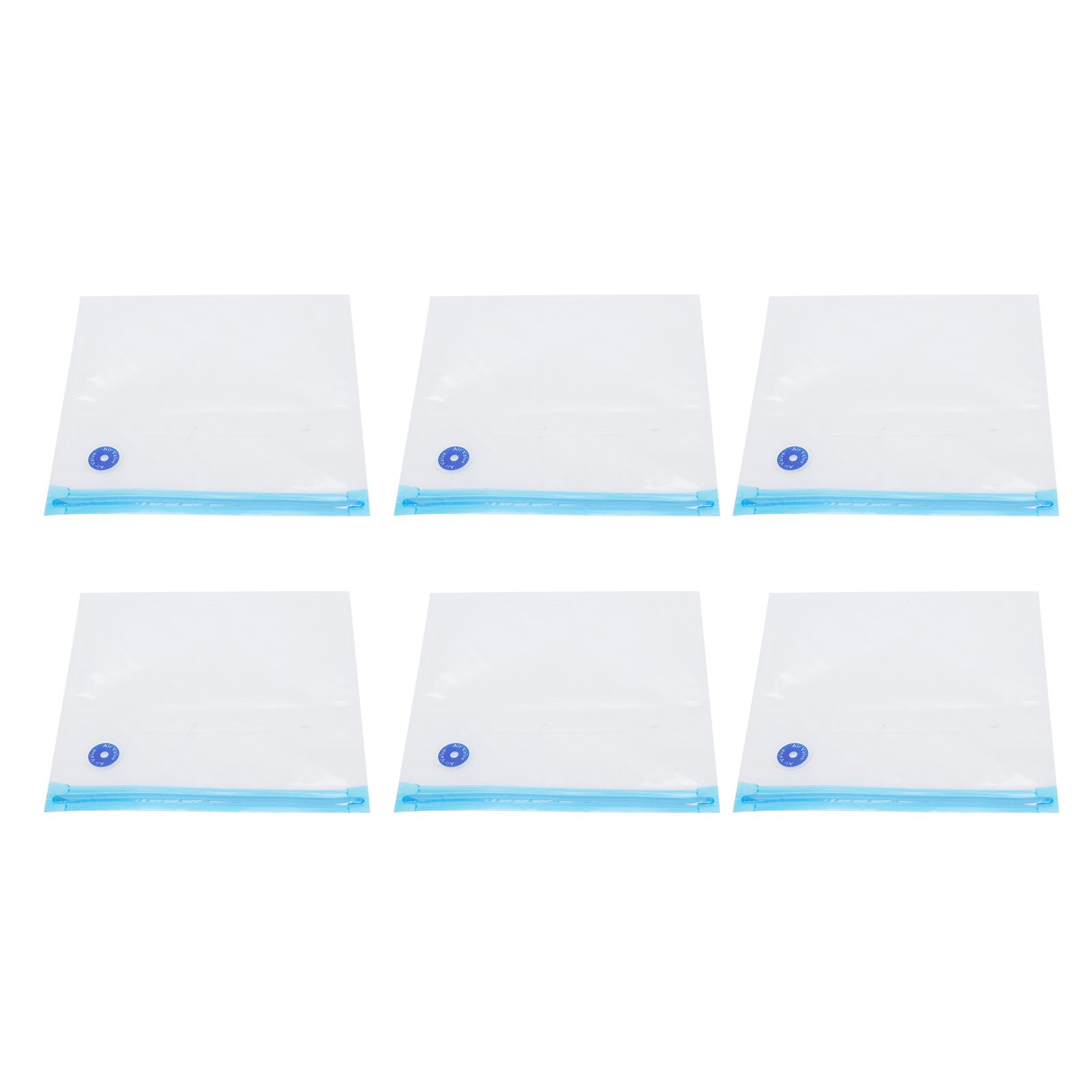 6Pcs Vacuum Zipper Bags Food Sealer Storage Reusable Bags with Double Layer view 3