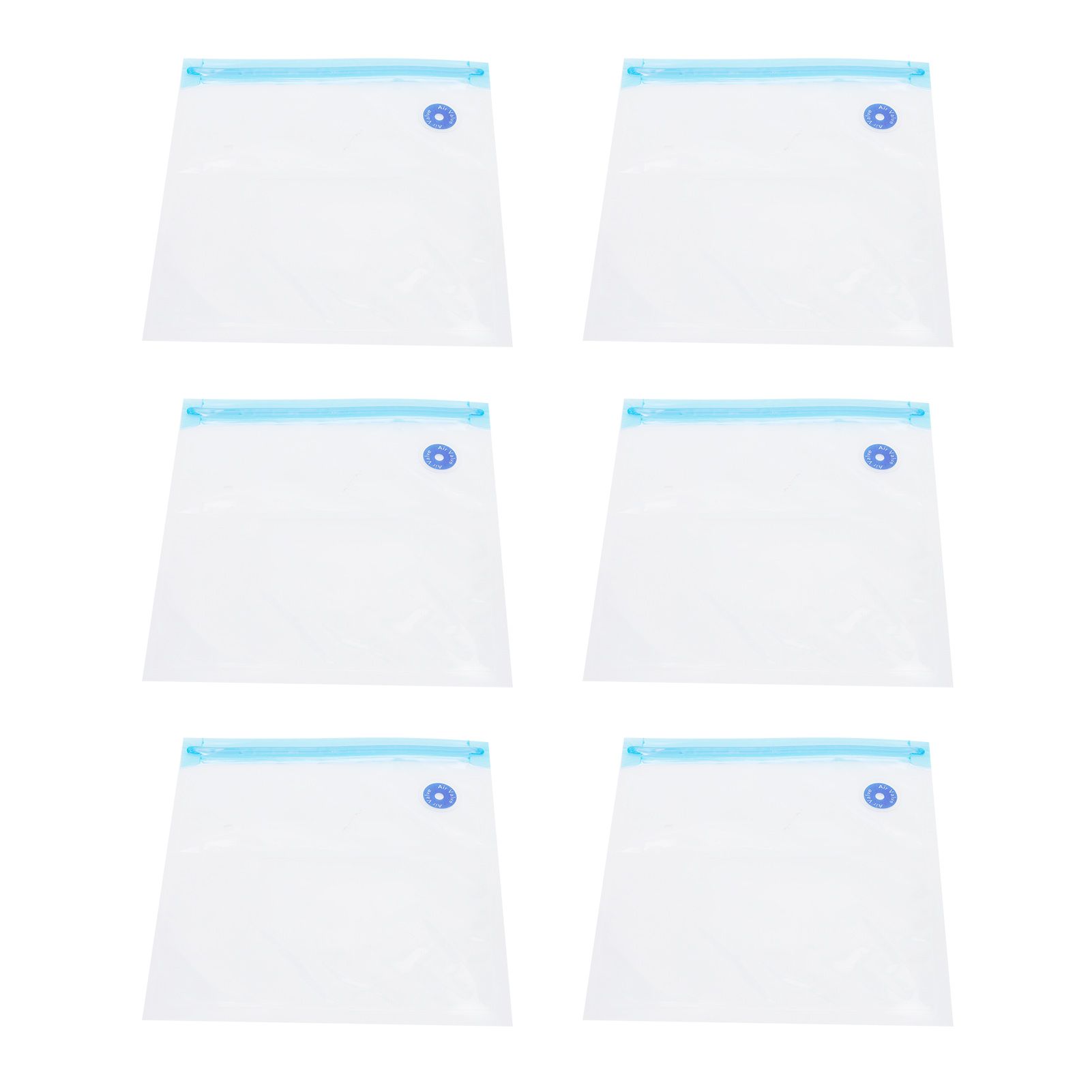 6Pcs Vacuum Zipper Bags Food Sealer Storage Reusable Bags with Double Layer view 6