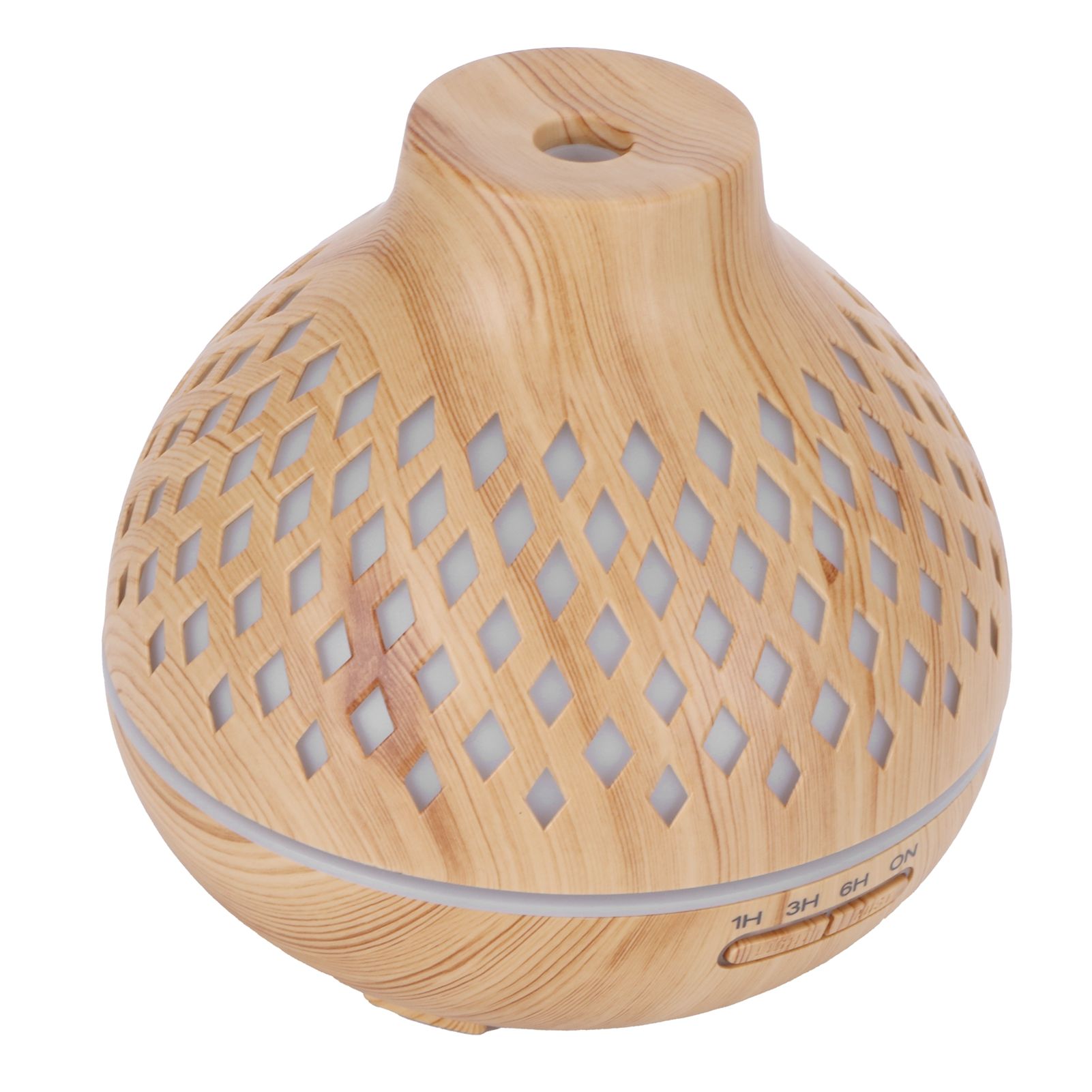 400ml Light Wood Grain Air Diffuser Electric Aroma Humidifier with Ambient view 8