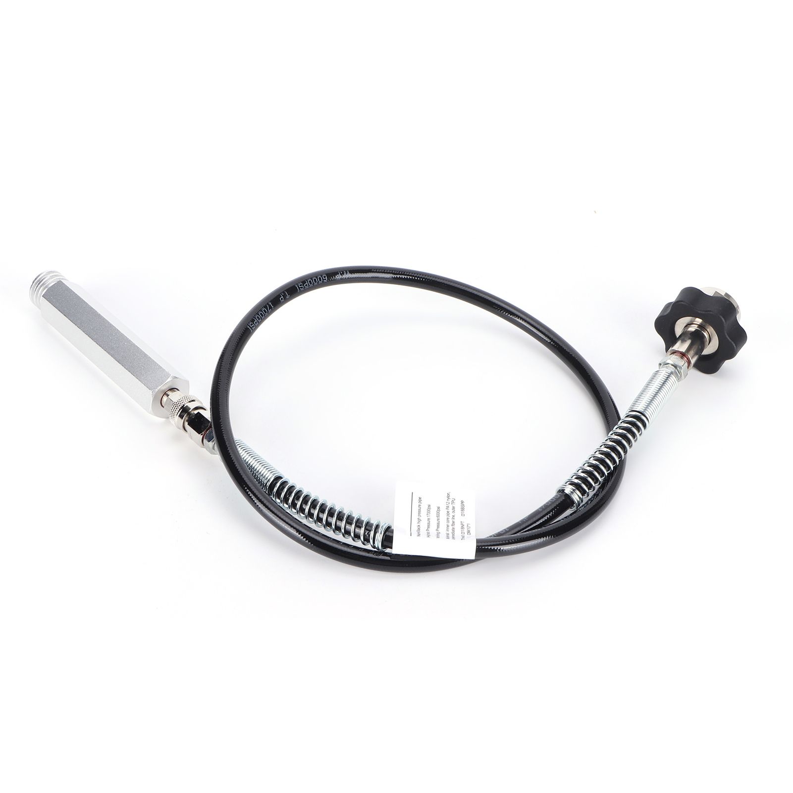 36in Black CO2 Soda Hose Adapter Kit CGA320 TR21‑4 Dual Thread Good Sealing view 5