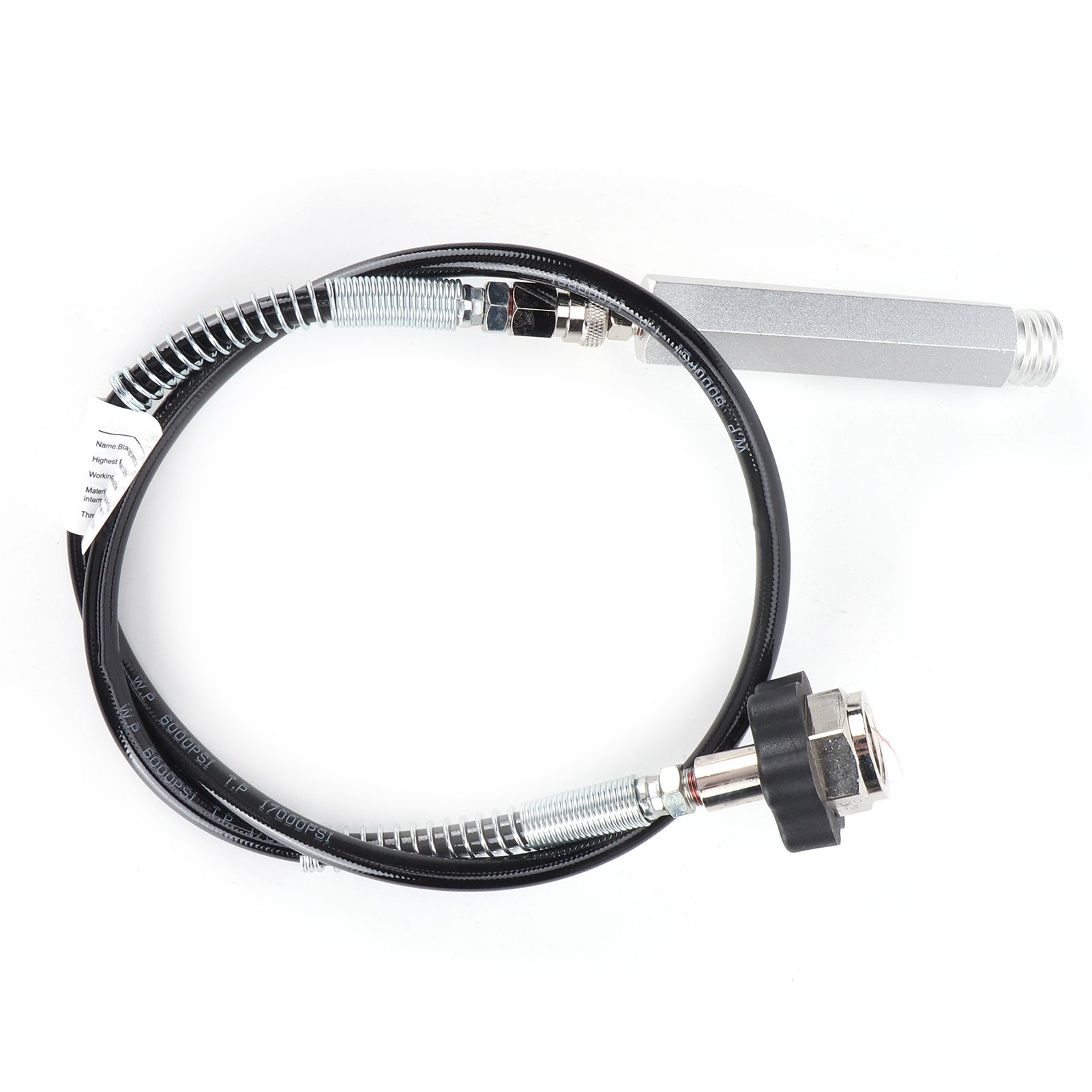 36in Black CO2 Soda Hose Adapter Kit CGA320 TR21‑4 Dual Thread Good Sealing view 7