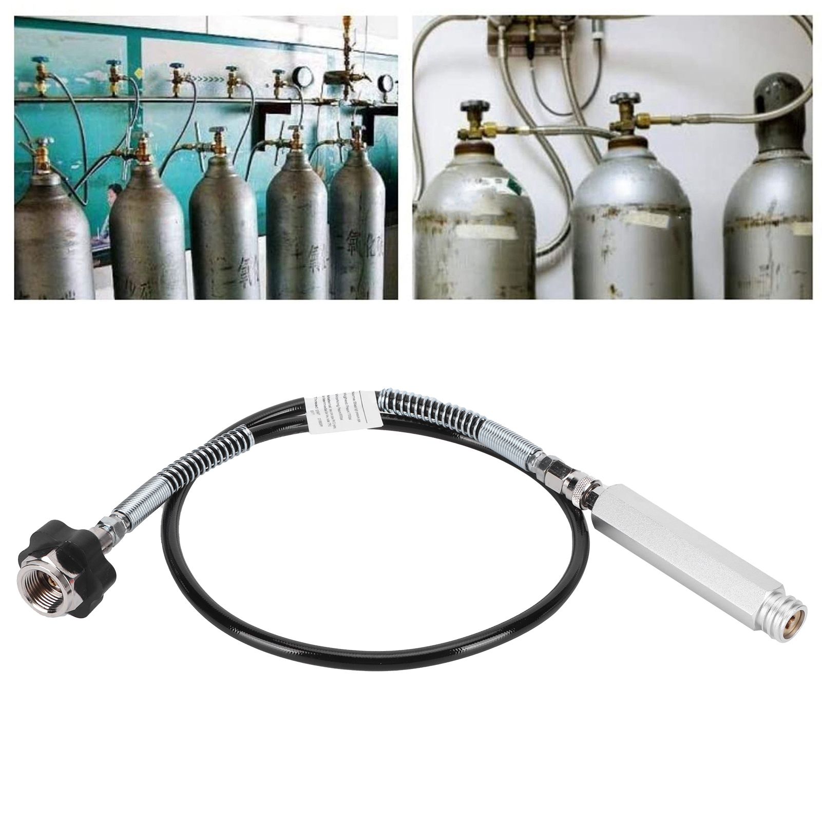 Soda Hose CO2 Cylinder Refill Adapter W21.8-14 to TR21-4 Connector Fit for view 9