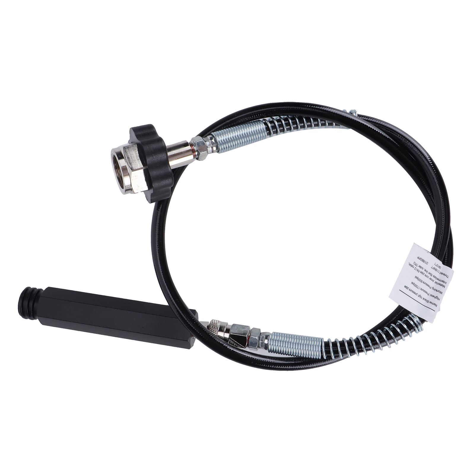 W21.8‑14 CO2 Cylinder Refill Adapter Hose with Spring Tube 36in Soda view 2