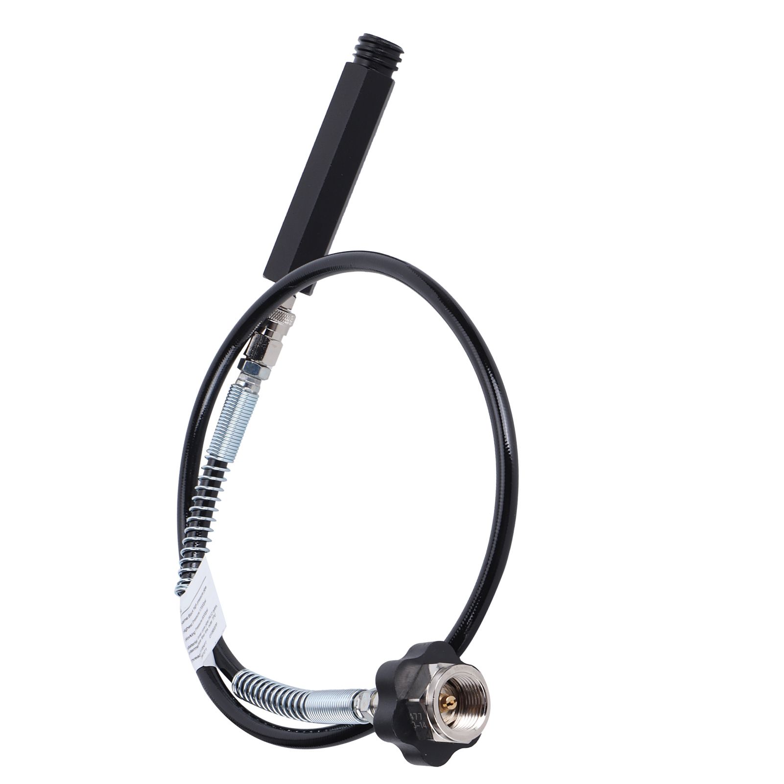 W21.8‑14 CO2 Cylinder Refill Adapter Hose with Spring Tube 36in Soda view 6