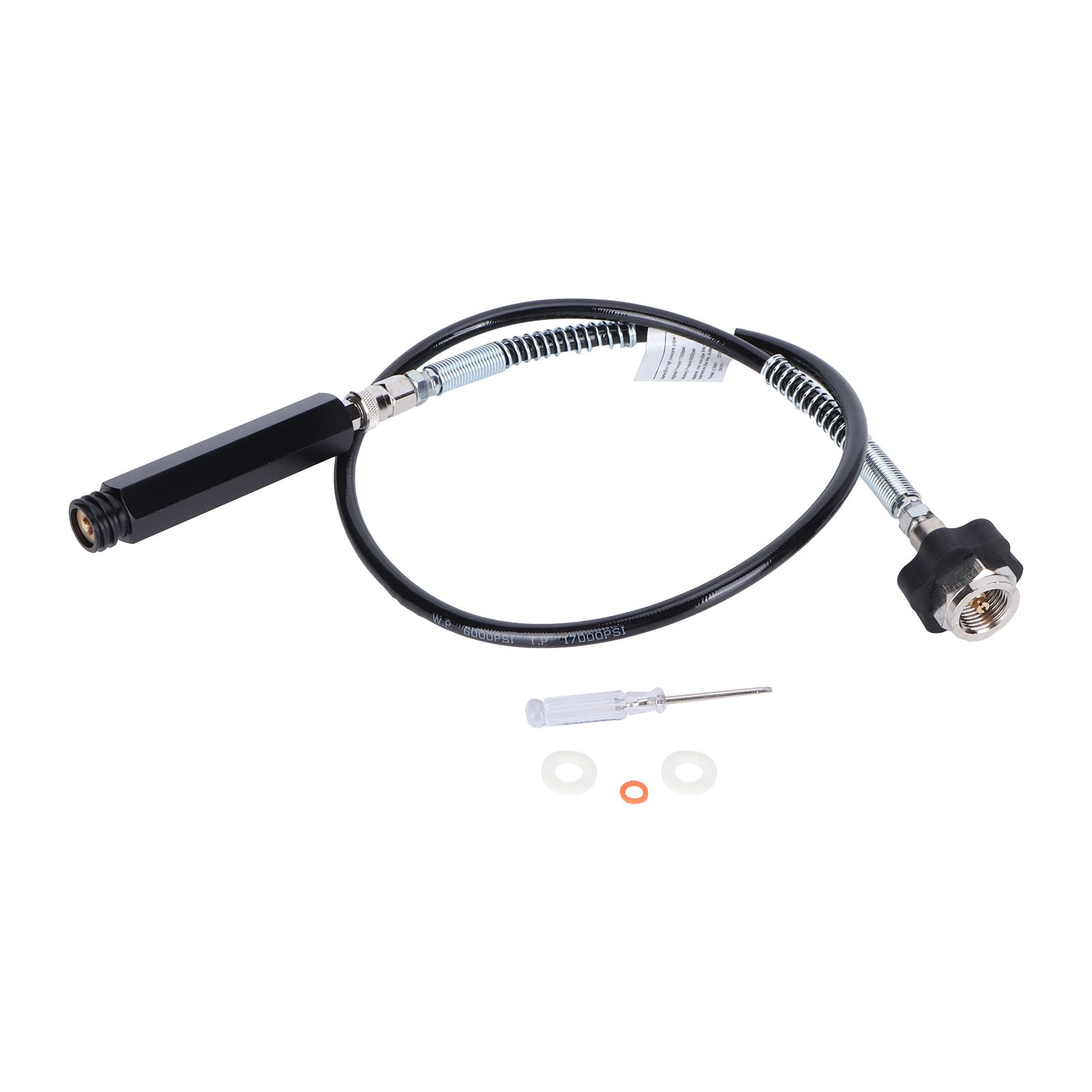 CGA320 TR21‑4 36in Black Soda Hose Adapter Set Stable Performance Sturdy view 2