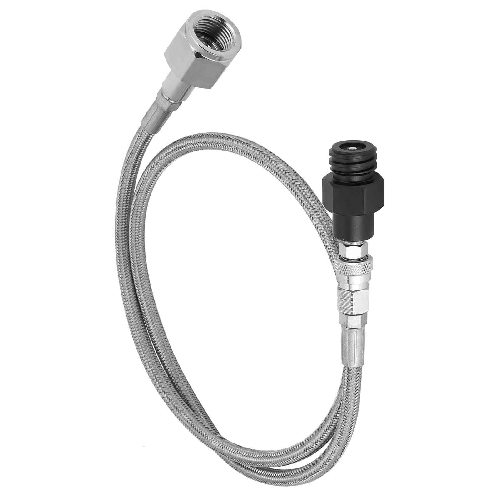 CGA320 1M Low Pressure Soda Hose with Black CO2 Cylinder Refill Adapter TR21-4 view 7