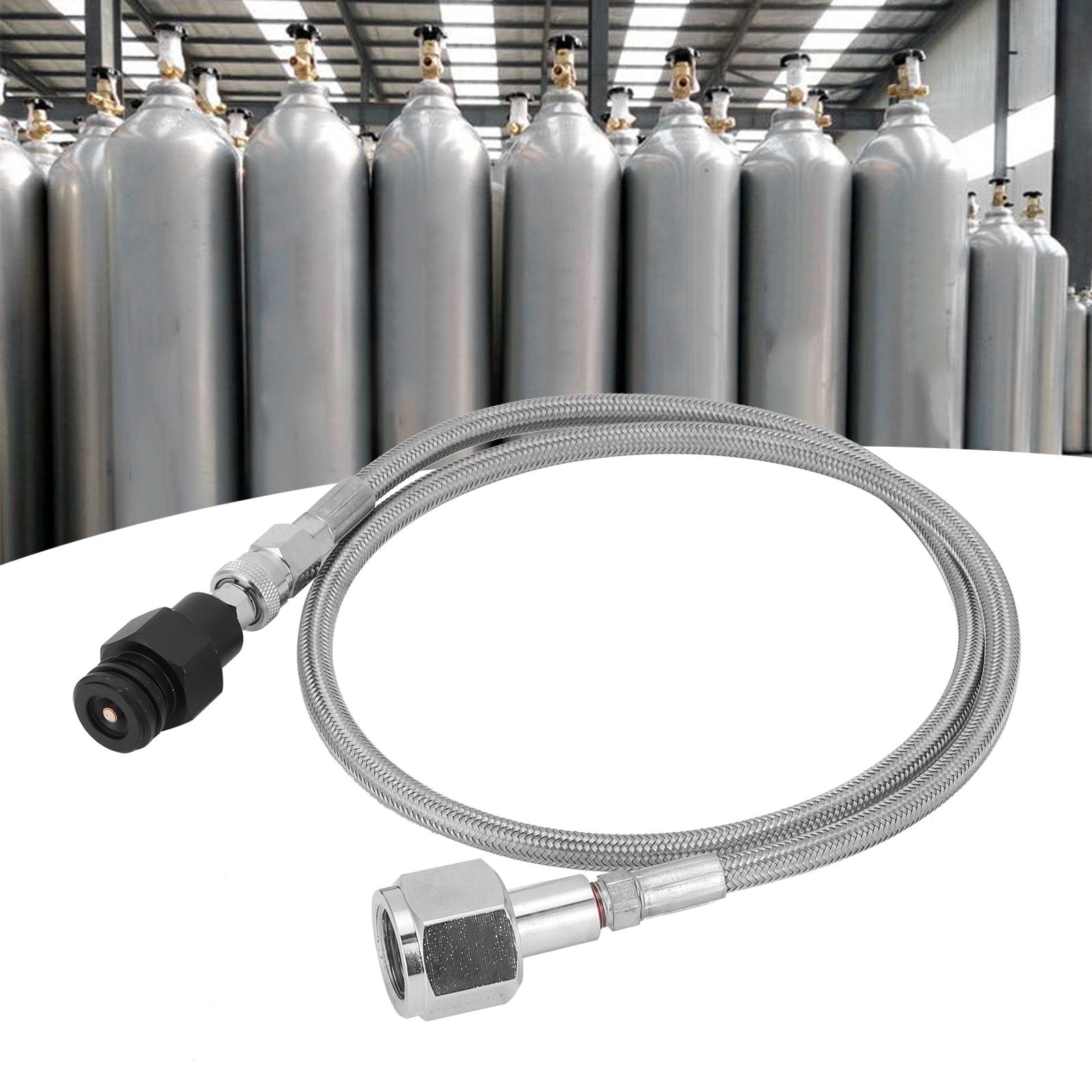 1.5m Soda Hose CGA320 // TR21-4 Carbon Dioxide Gas Cylinder Refilling Adapter view 10