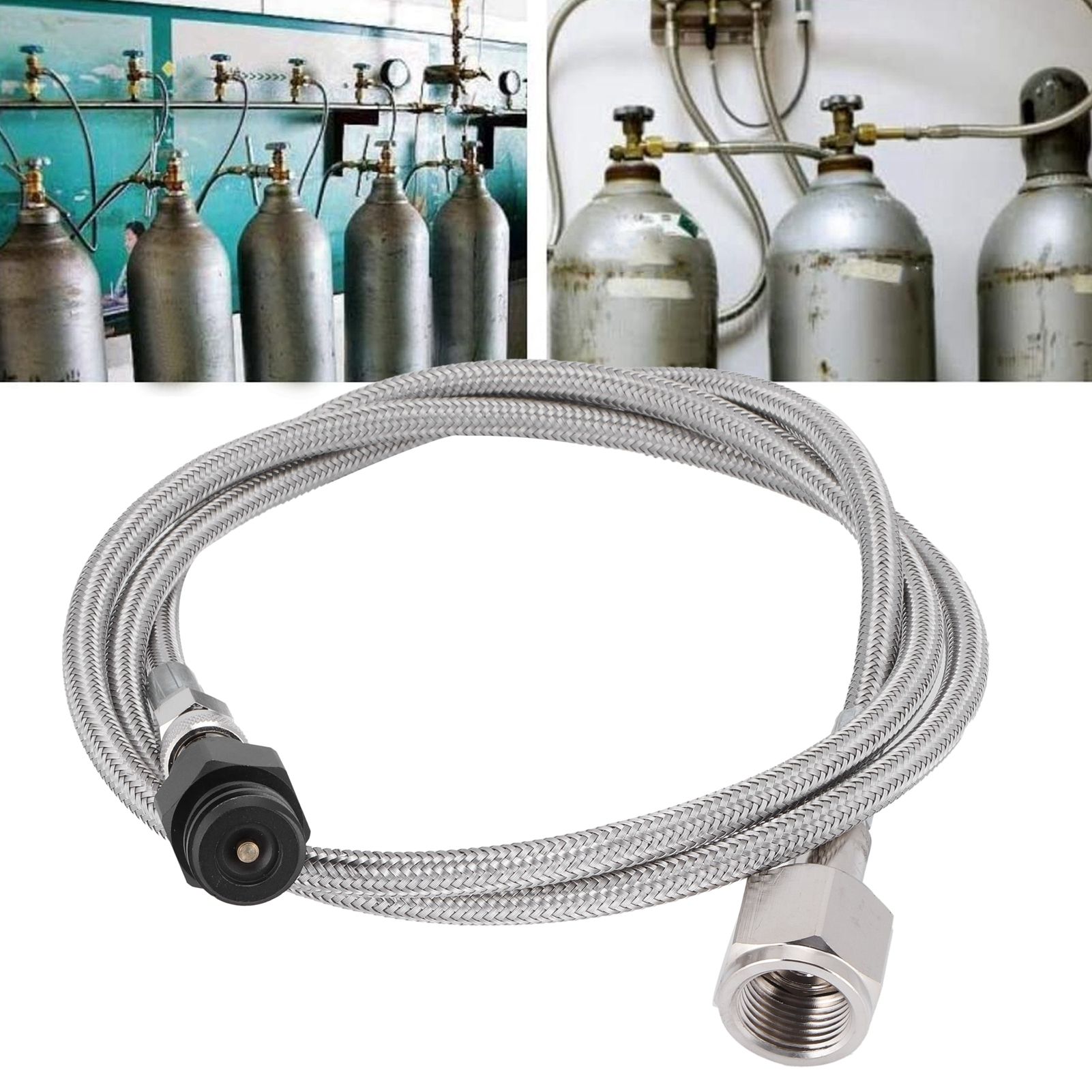 Soda Tube CO2 Cylinder Refill Adapter Hose LowPressure 1500Psi 1.5m W21.814 view 9