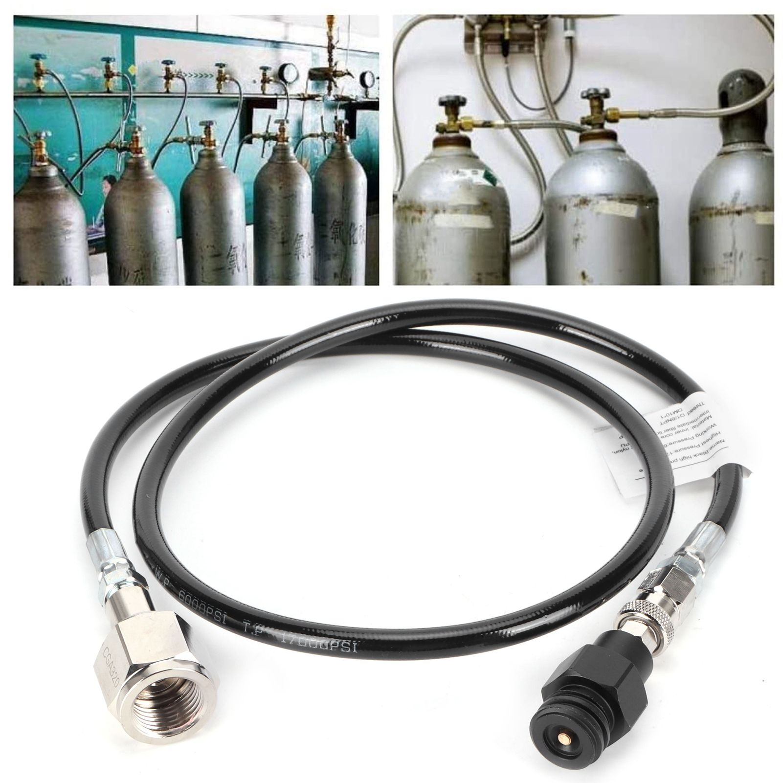 CGA320 Hose Adapter for Soda Machine Carbon Dioxide Gas Cylinder Refill view 9