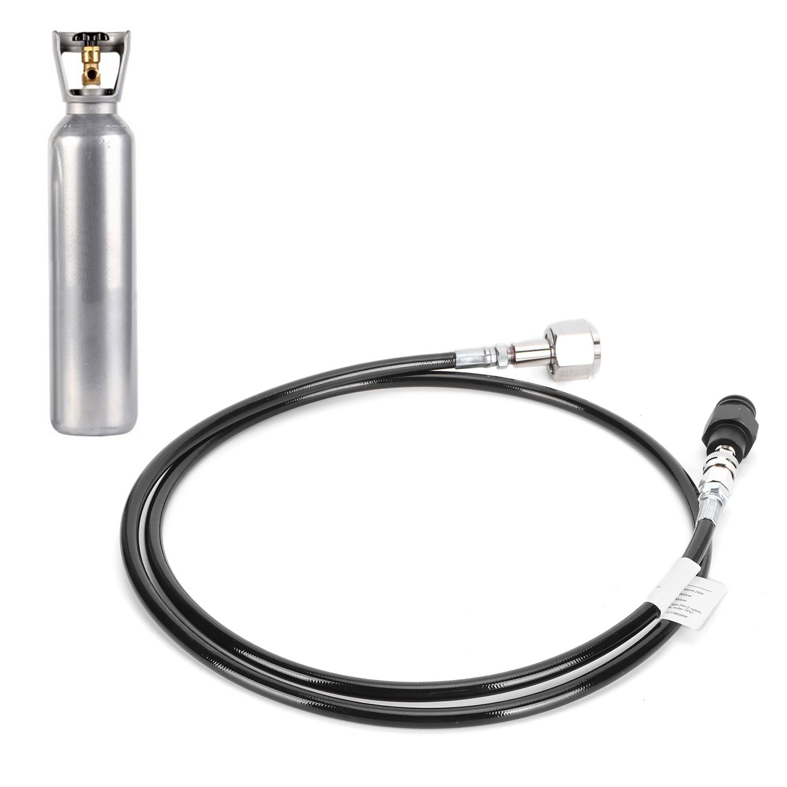 W21.8-14 1.5m Soda Hose Black CO2 Gas Cylinder Refilling Adapter Soda Maker view 9