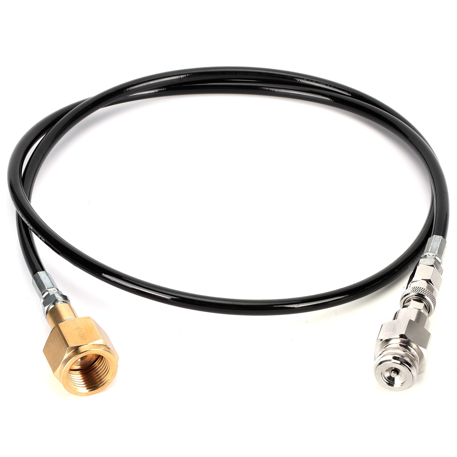 CO2 Cylinder Refill Adapter W21.8-14 with 50 inch Hose CO2 Tank Soda Maker view 3