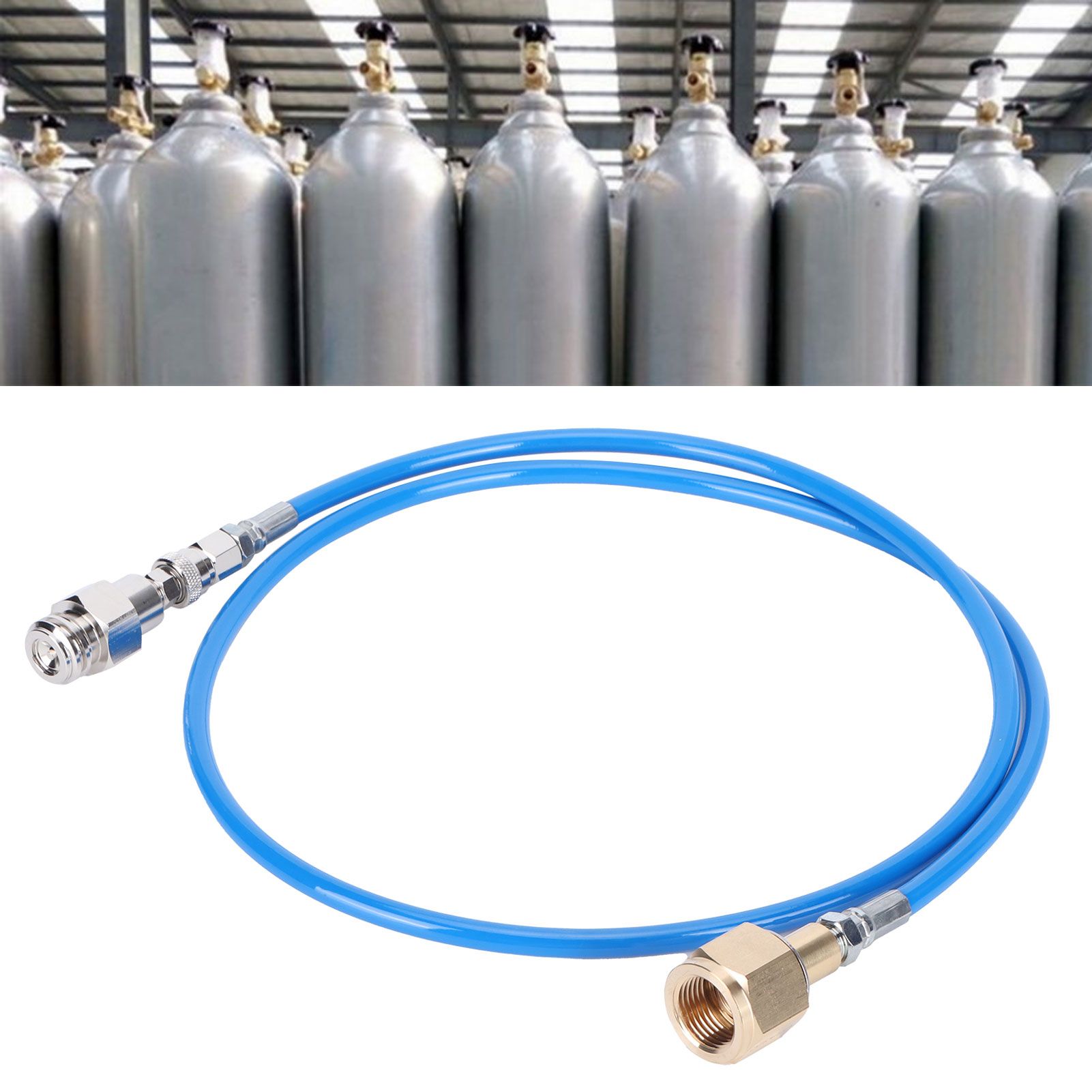 CGA320//TR21-4 Soda Hose Adapter 50in CO2 Gas Cylinder Refilling Connector view 9