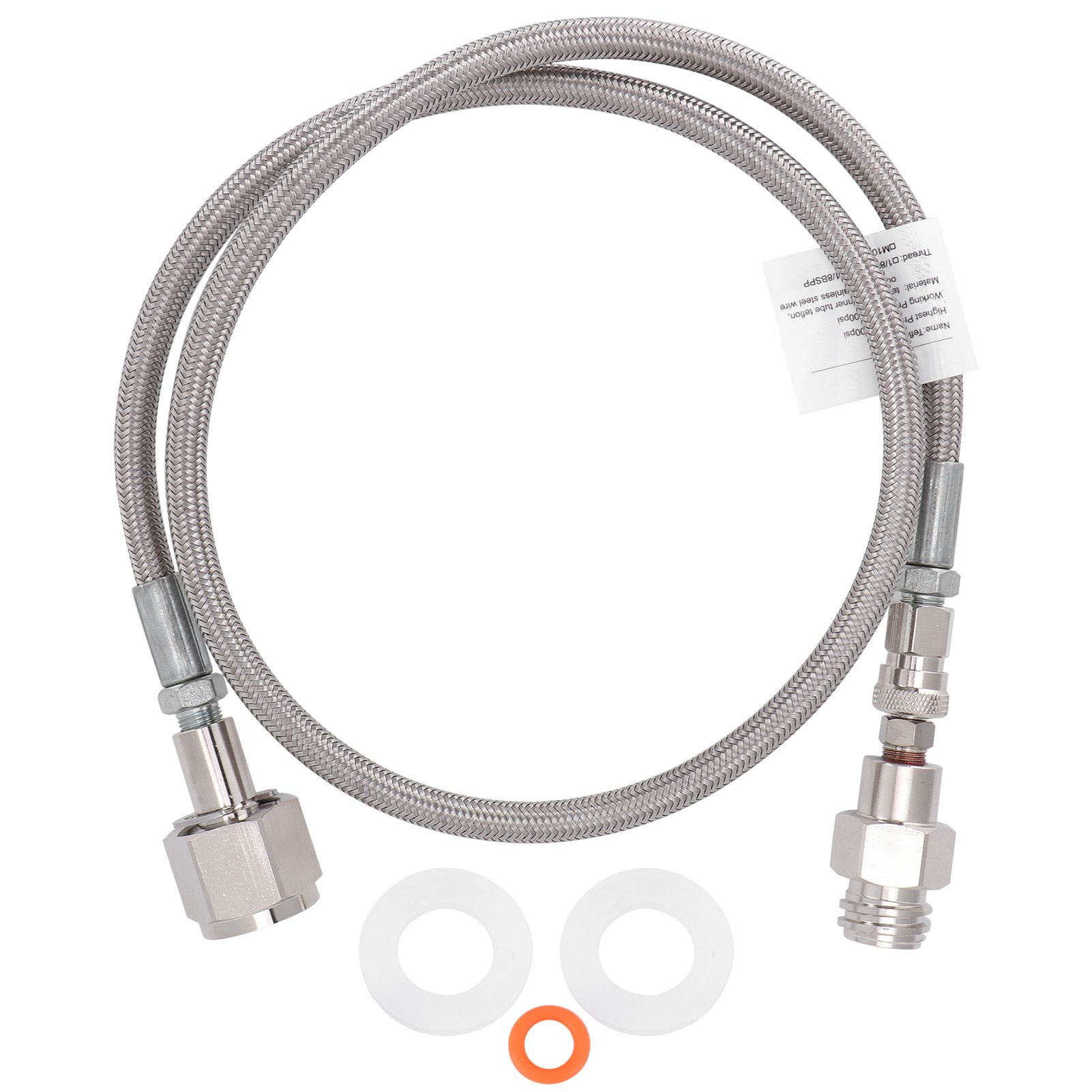CO2 Universal External Hose Adapter G5/8-14 1m Soda PTFE Hose Soda Maker view 2