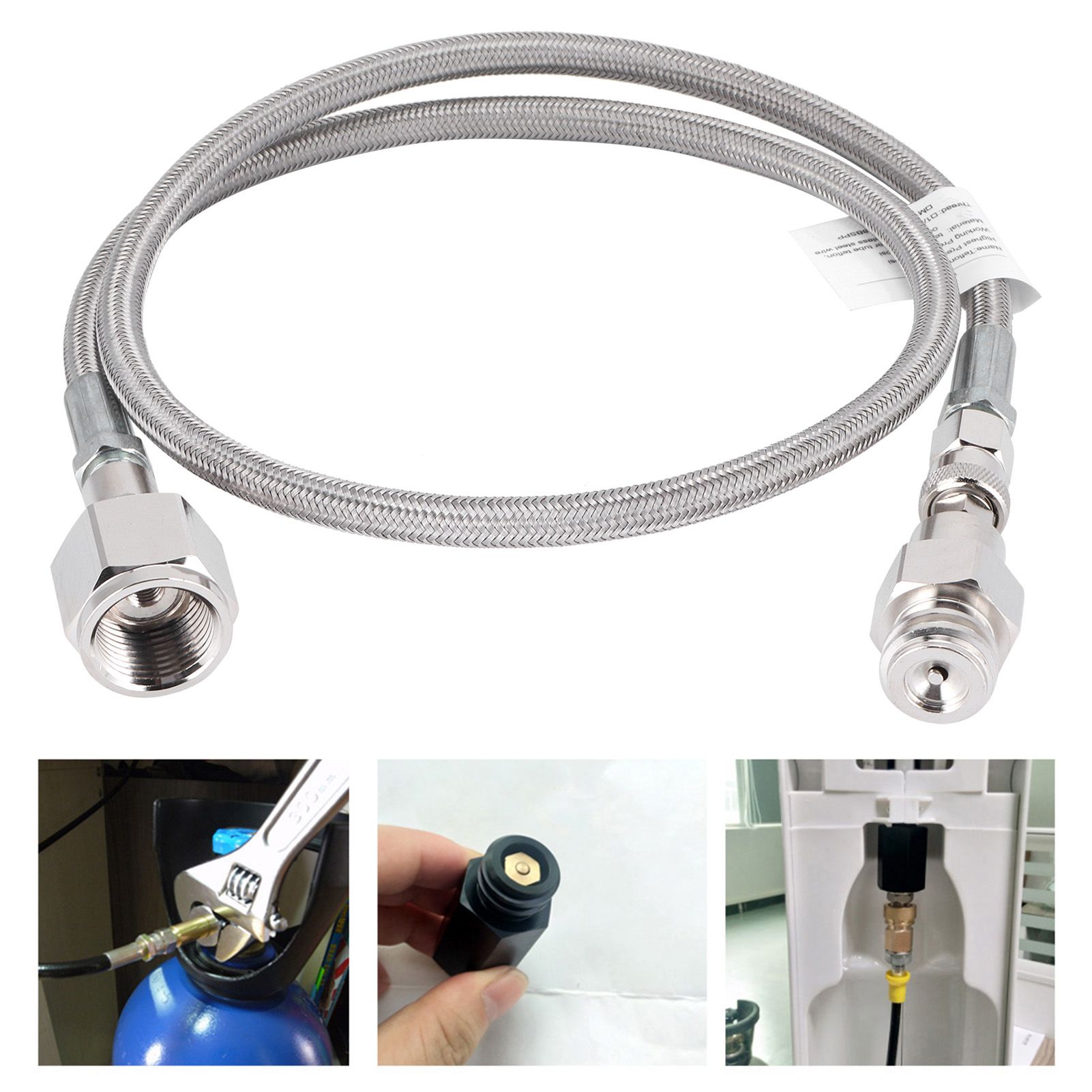 CO2 Universal External Hose Adapter G5/8-14 1m Soda PTFE Hose Soda Maker view 10