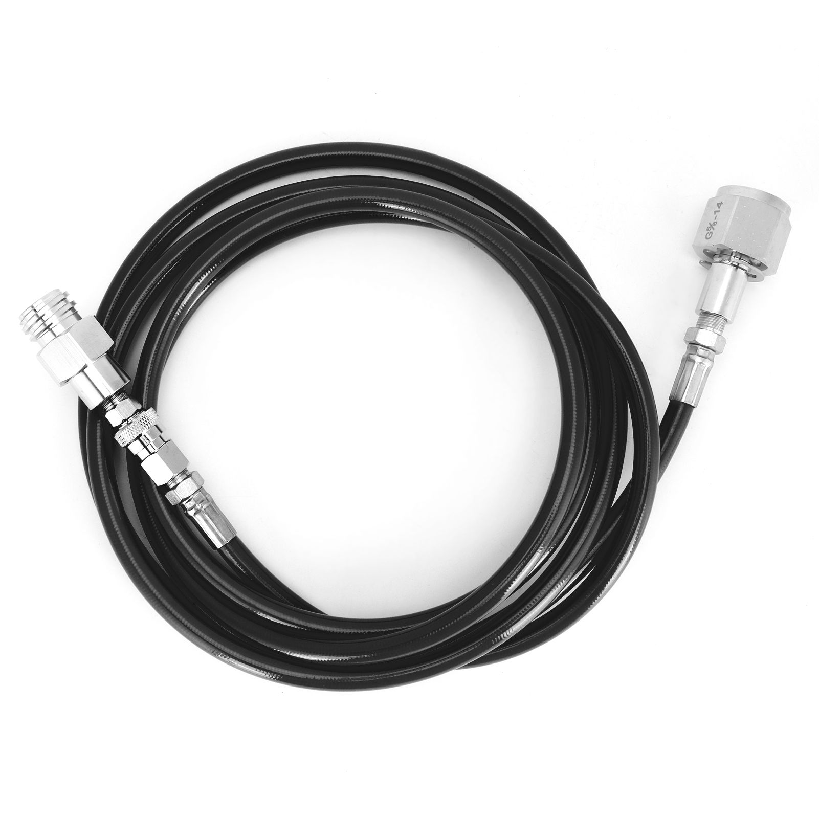G5/8‑14 2.5m External Soda Hose Universal CO2 Gas Cylinder Refilling Adapter view 4