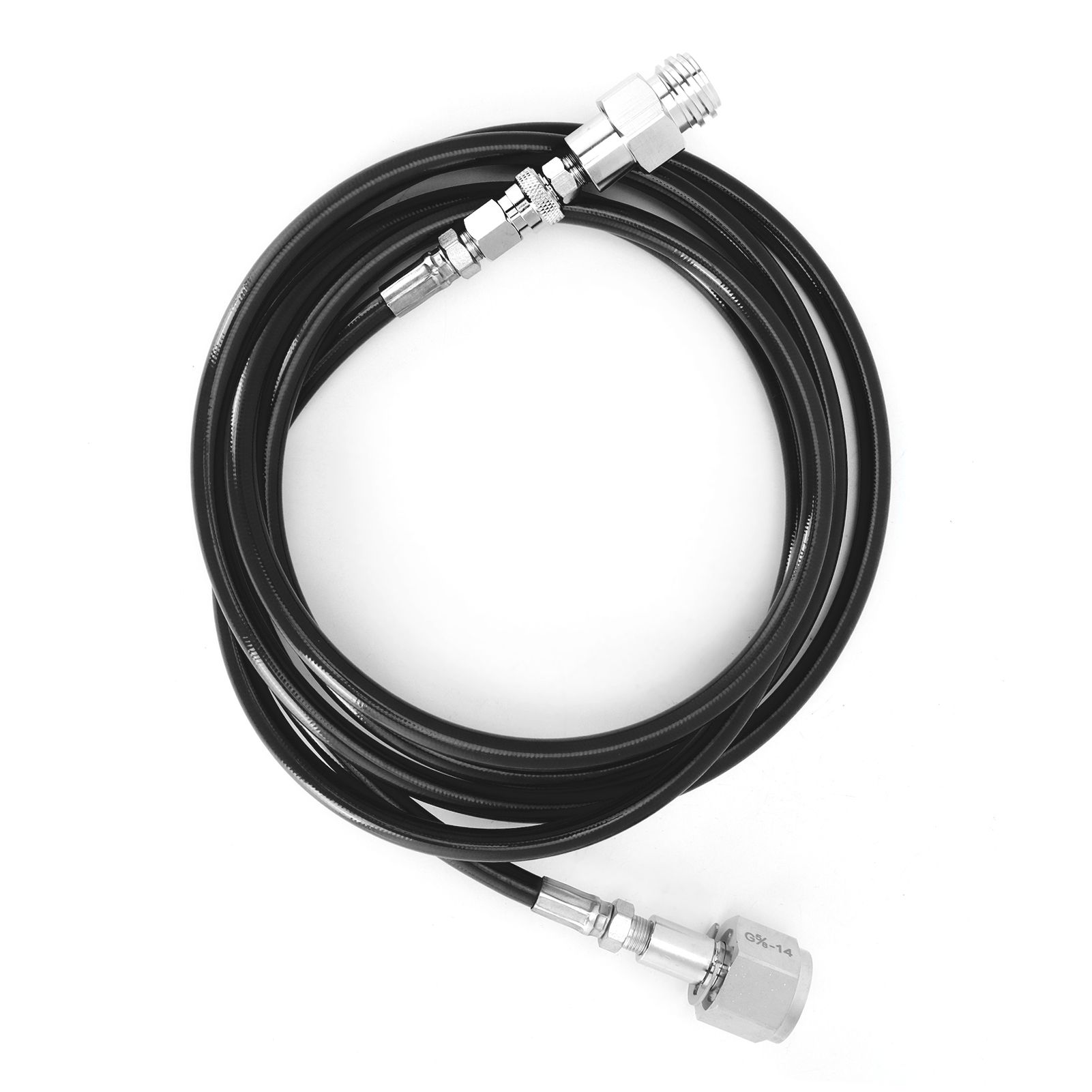 G5/8‑14 2.5m External Soda Hose Universal CO2 Gas Cylinder Refilling Adapter view 8