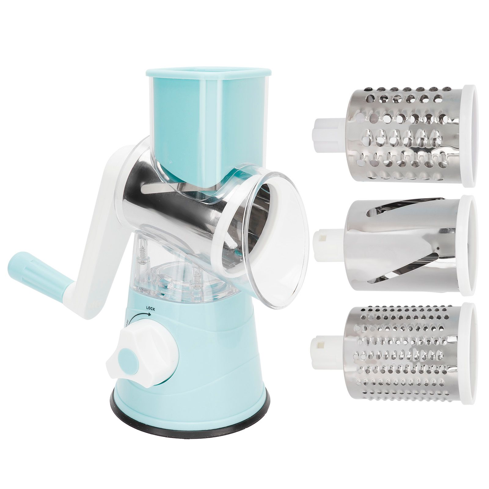 Vegetable Grater Cutter HandCranking Rotation Vegetable Cutting Tool Kitchen view 2